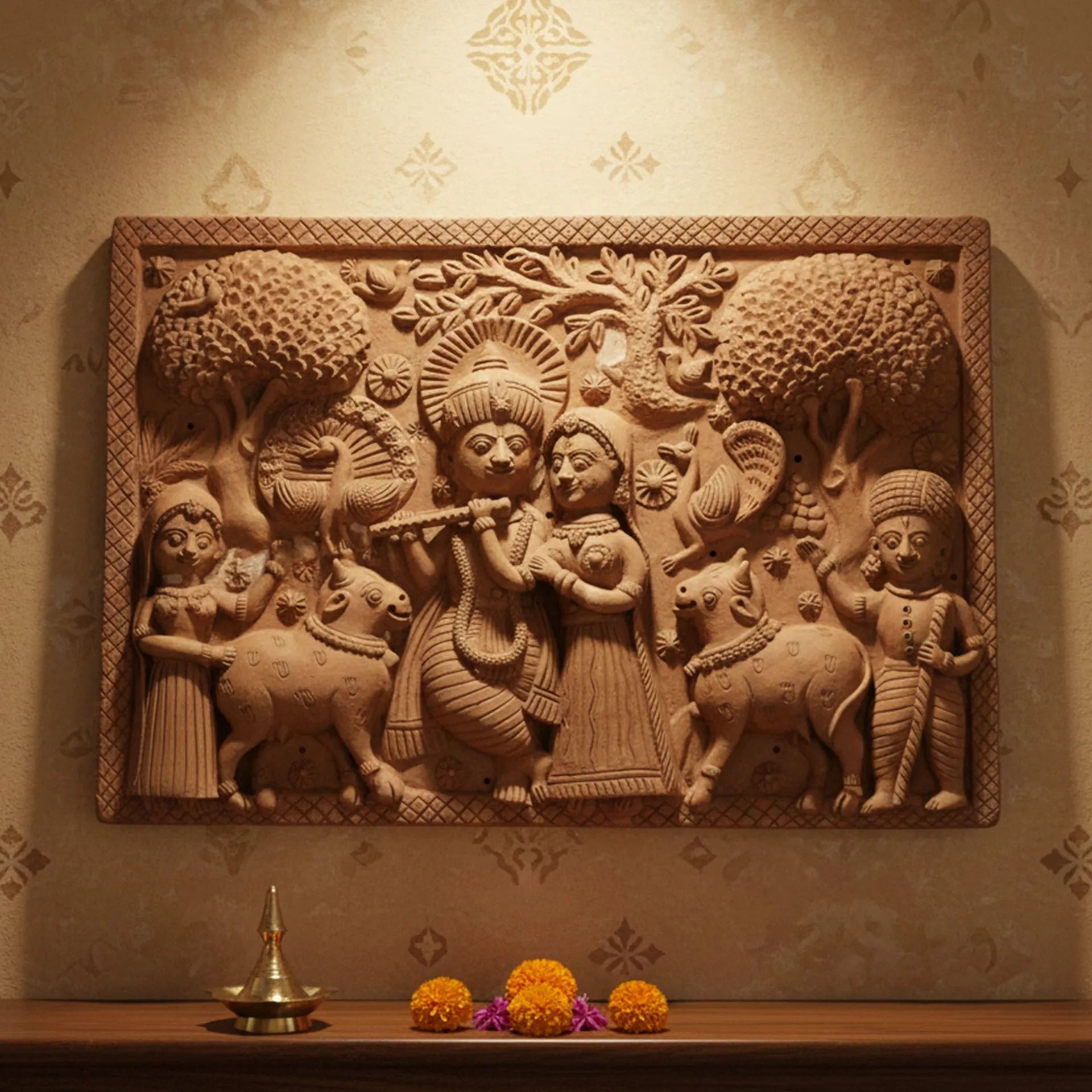 Molela Terracota - Radha Krishna