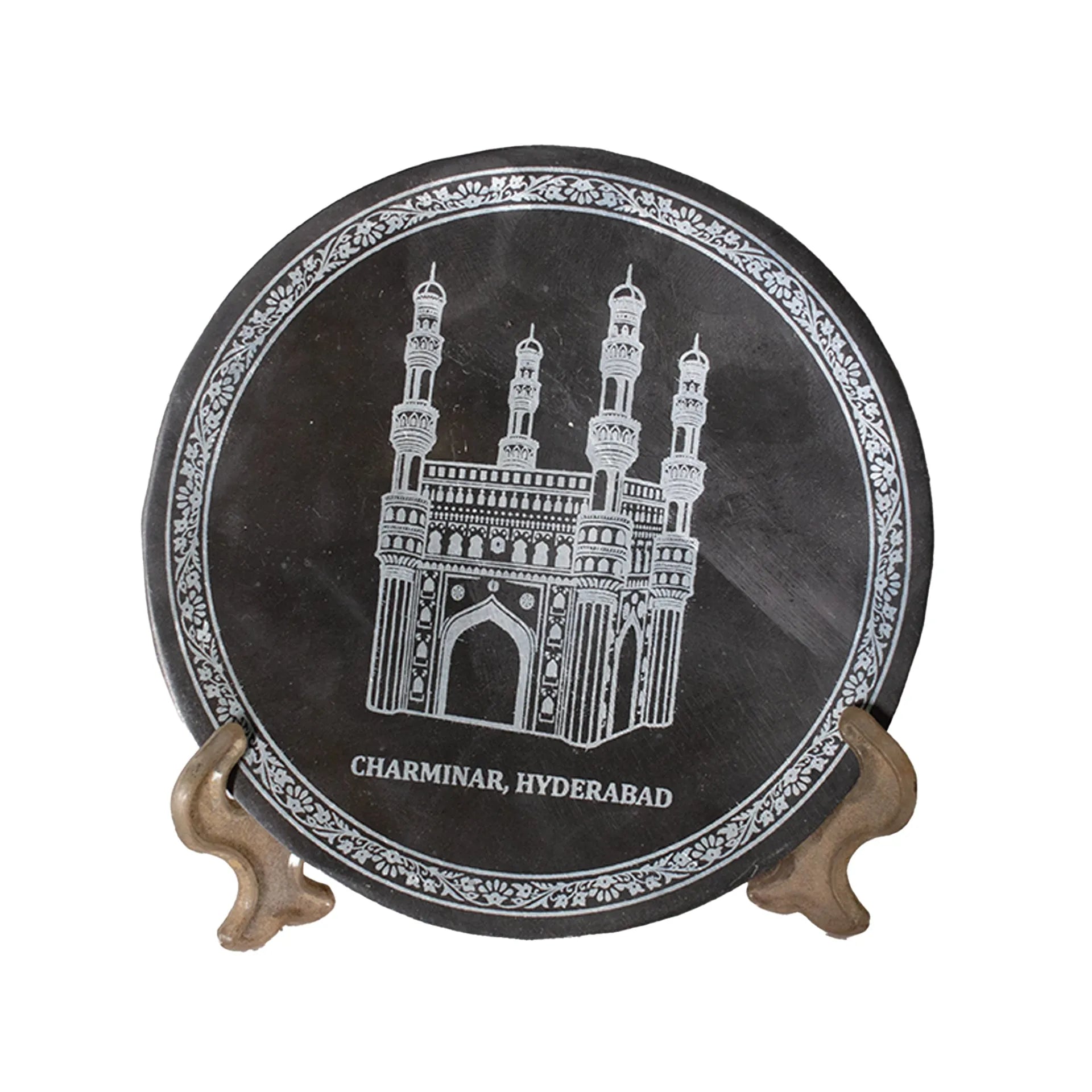 Bidri - Charminar Plate