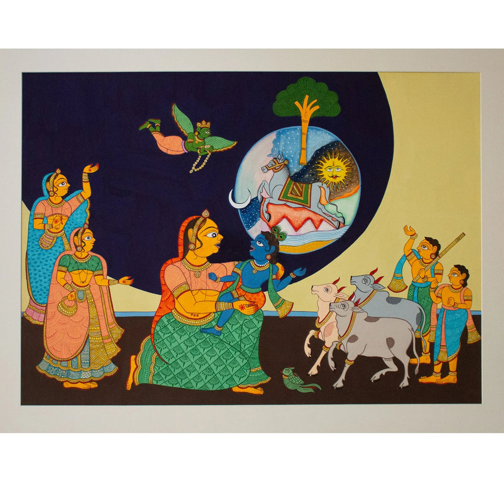 Phad - Universe view in Krishna's mouth