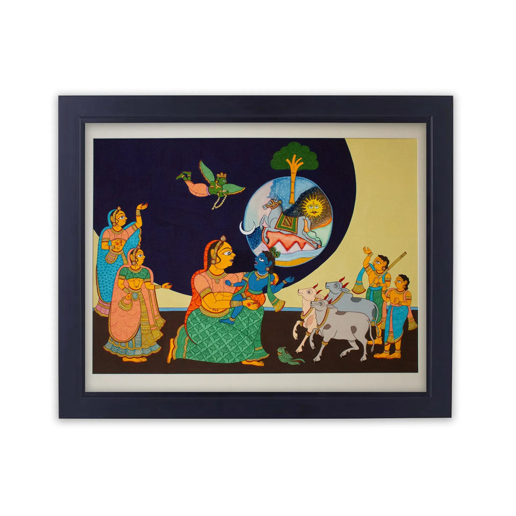 Phad - Universe view in Krishna's mouth