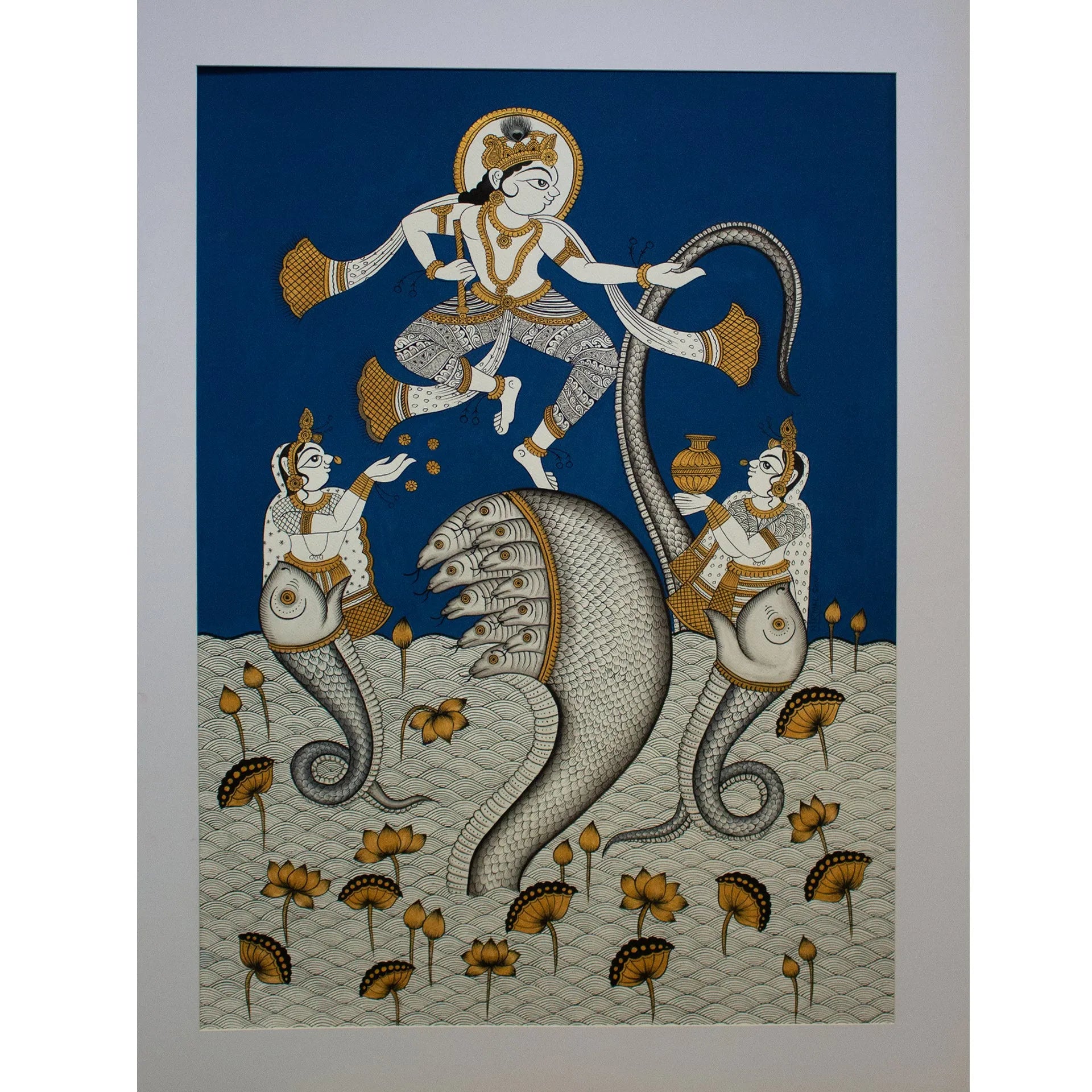 Phad - Krishna on Kaliya Naag