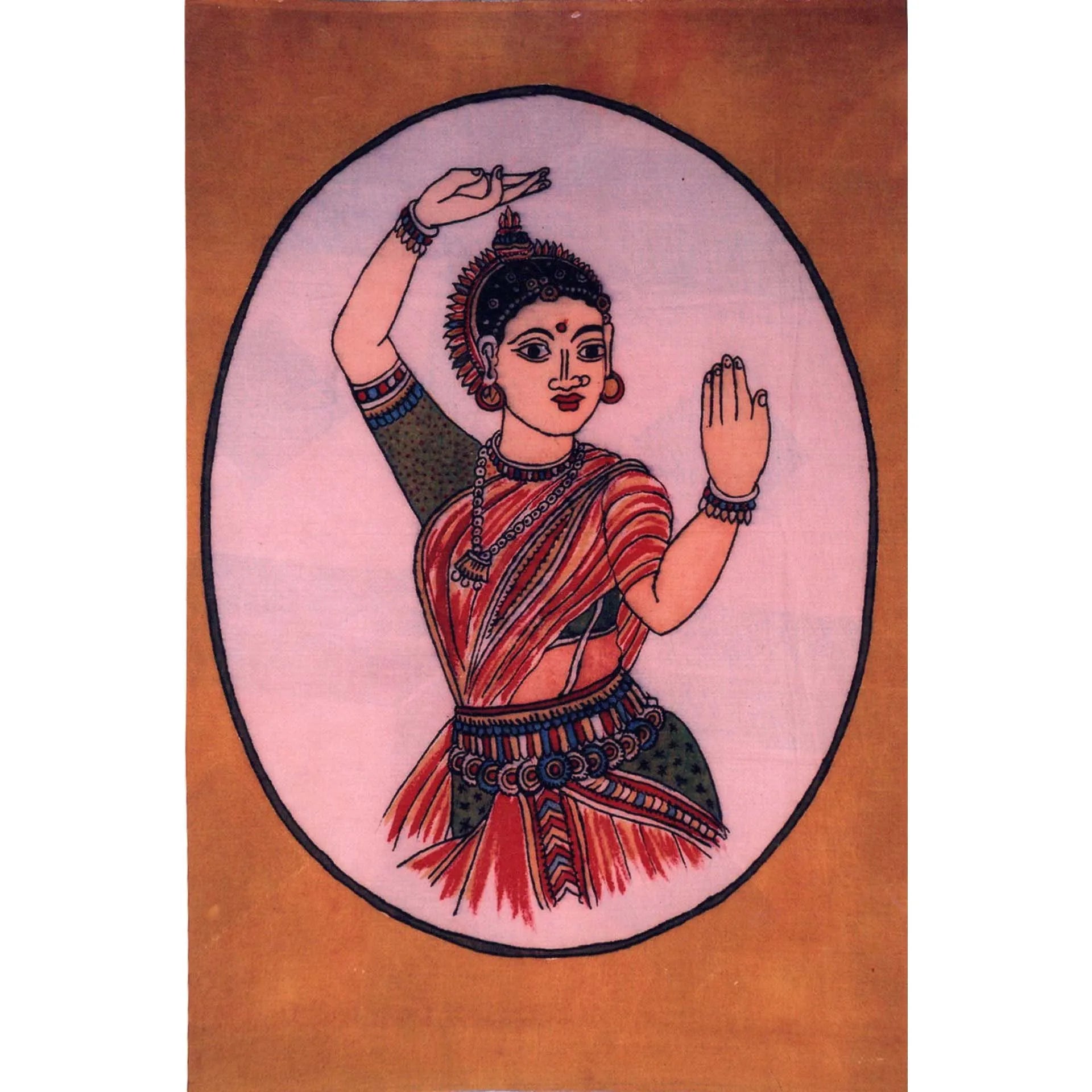 Kalamkari - Dancing beauty
