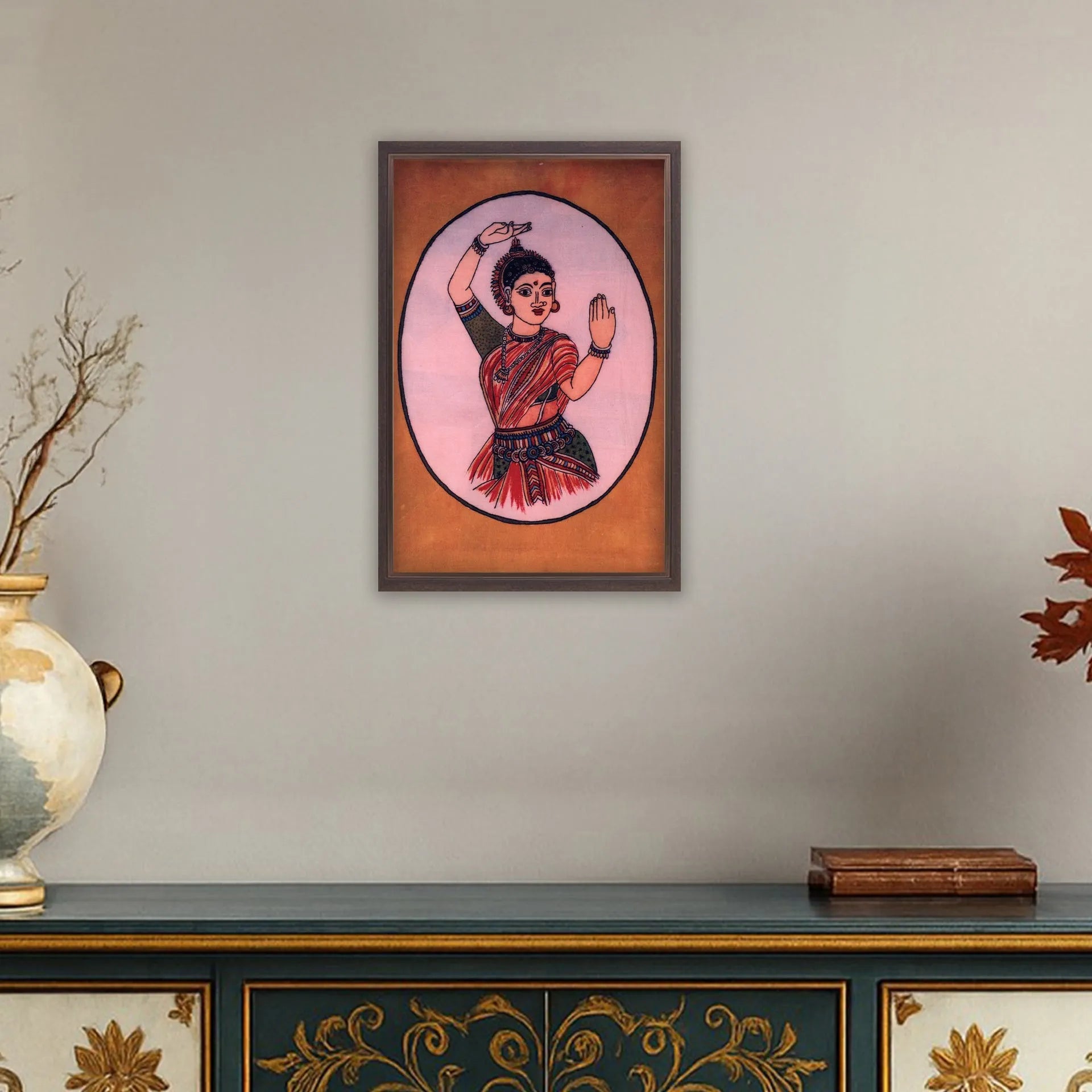 Kalamkari - Dancing beauty