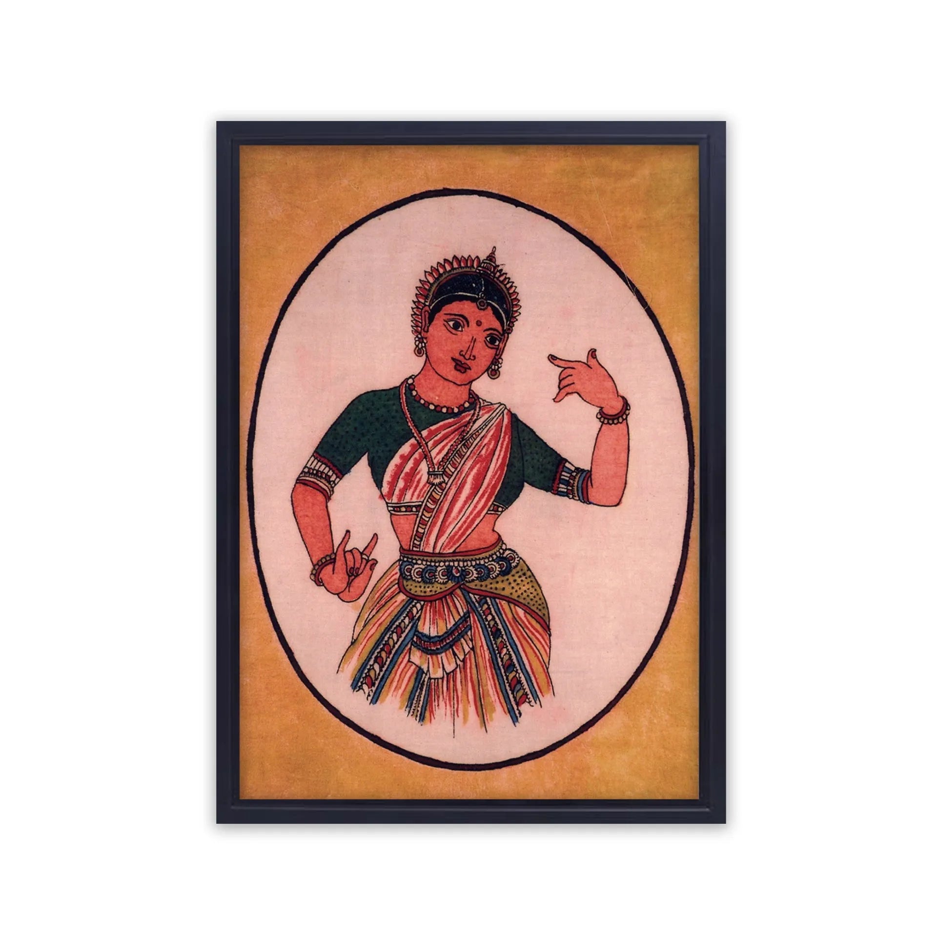 Kalamkari - Dancing beauty