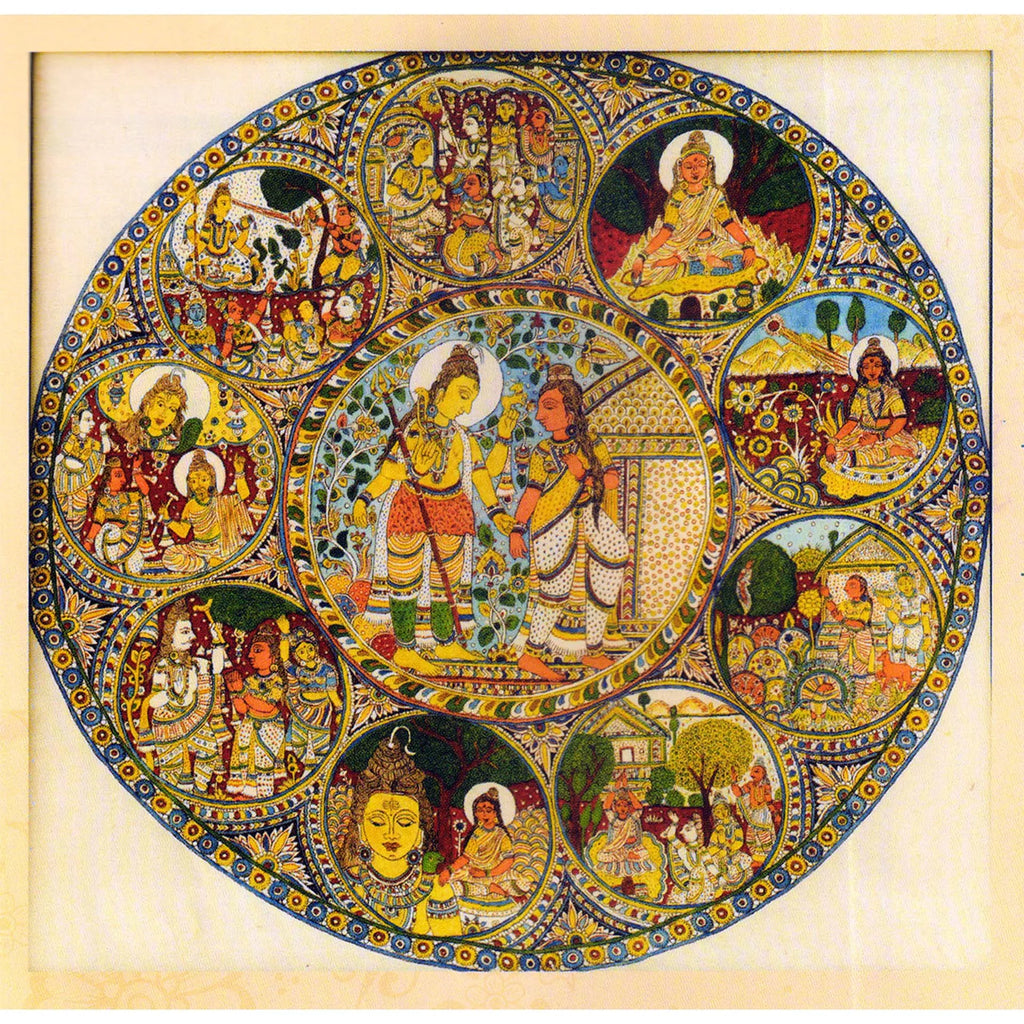 Kalamkari - Parvati Tapah Falodayam