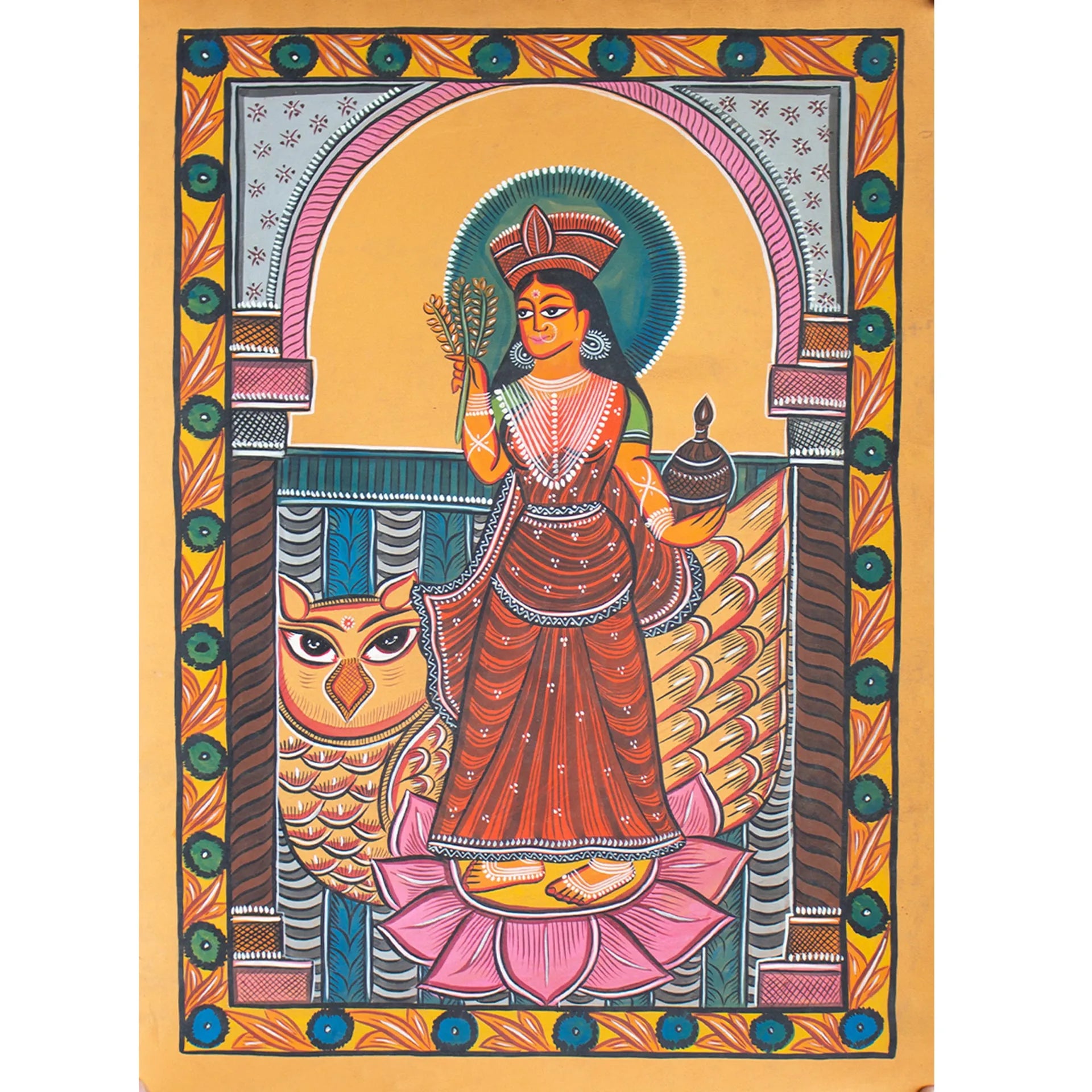 Bengal Pattachitra - Laxmi Mata