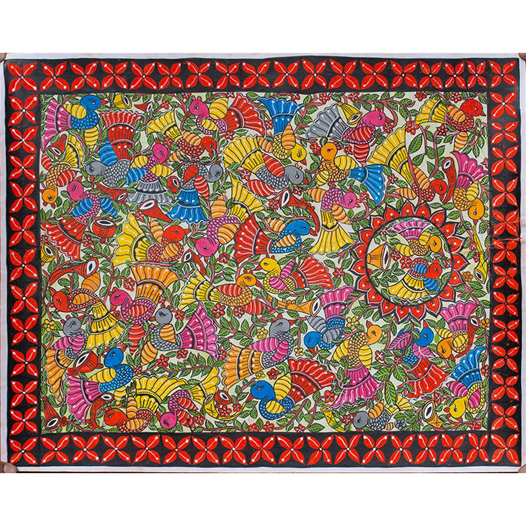 Bengal Pattachitra - Panchi Ki Shaadi
