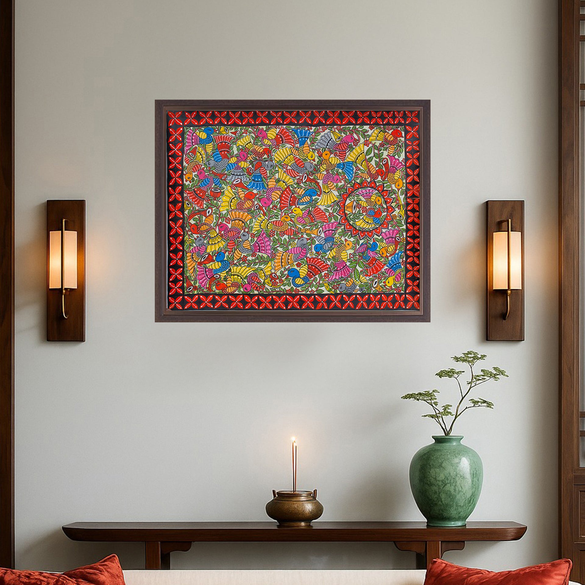 Bengal Pattachitra - Panchi Ki Shaadi
