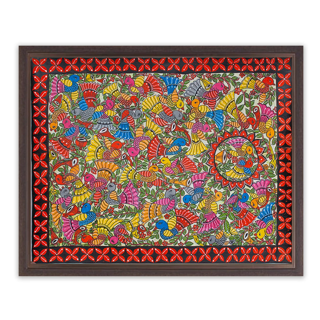 Bengal Pattachitra - Panchi Ki Shaadi