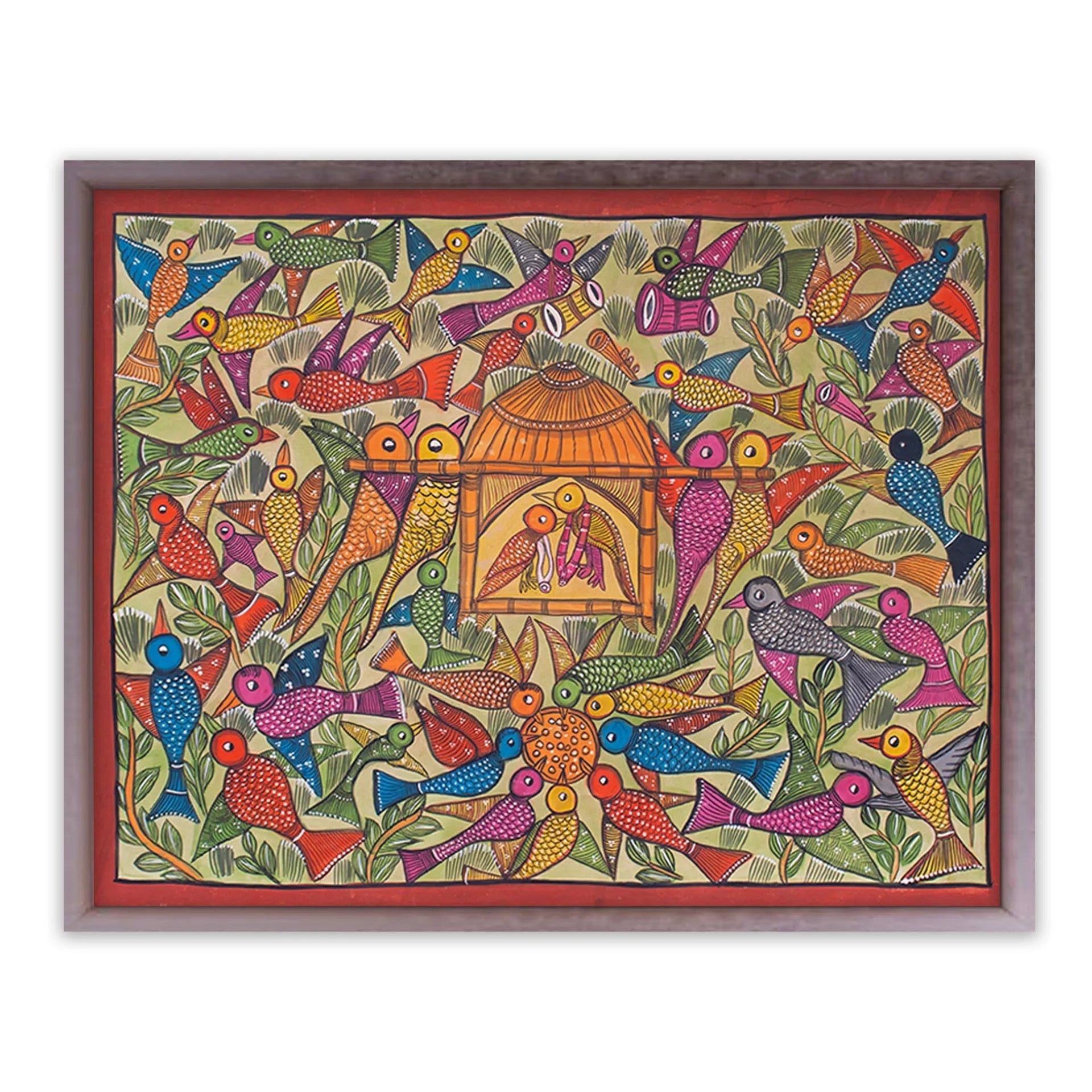 Bengal Pattachitra - Panchi Ki Shaadi