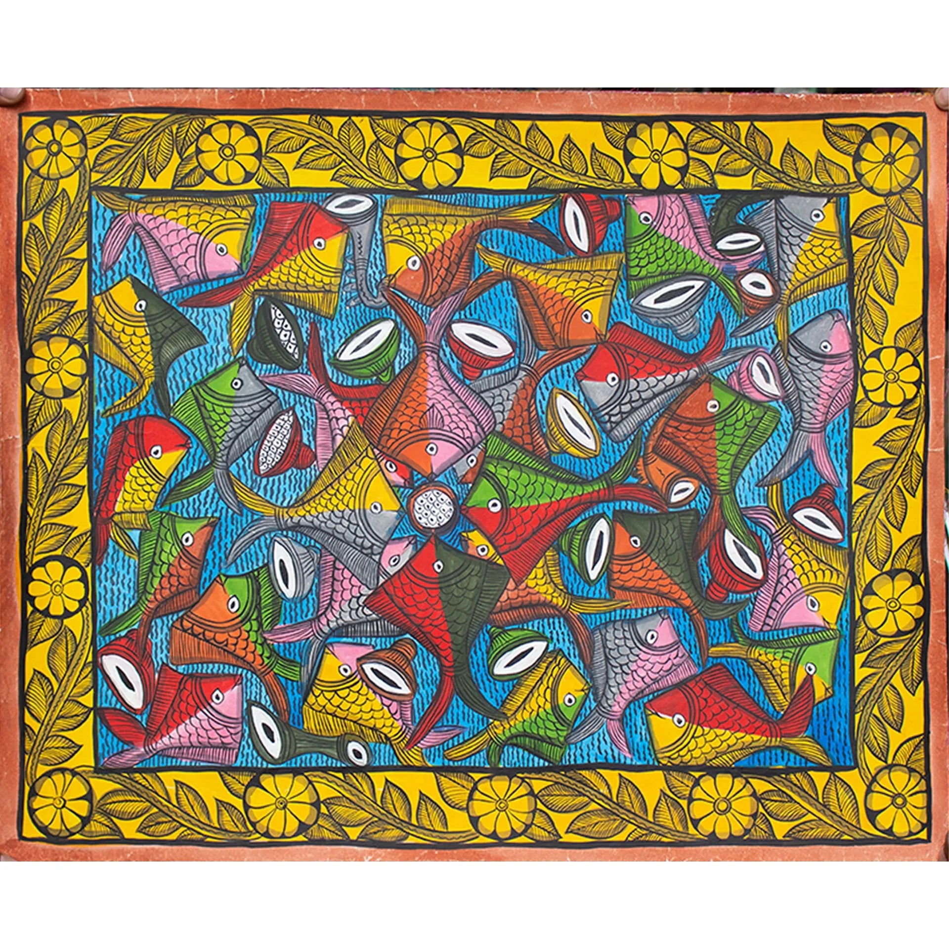 Bengal Pattachitra - Fish marriage