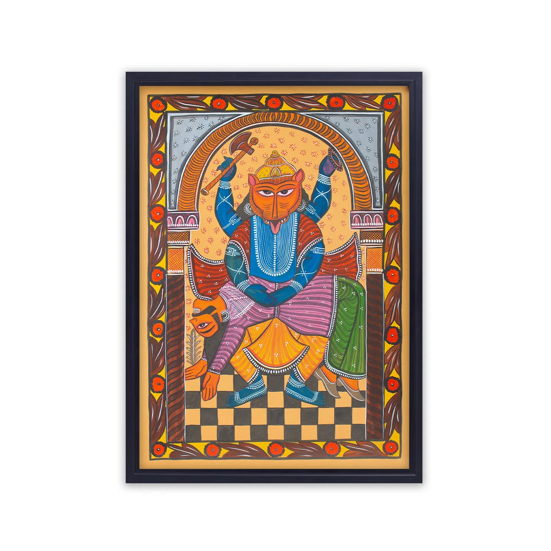 Bengal Pattachitra - Narsimha