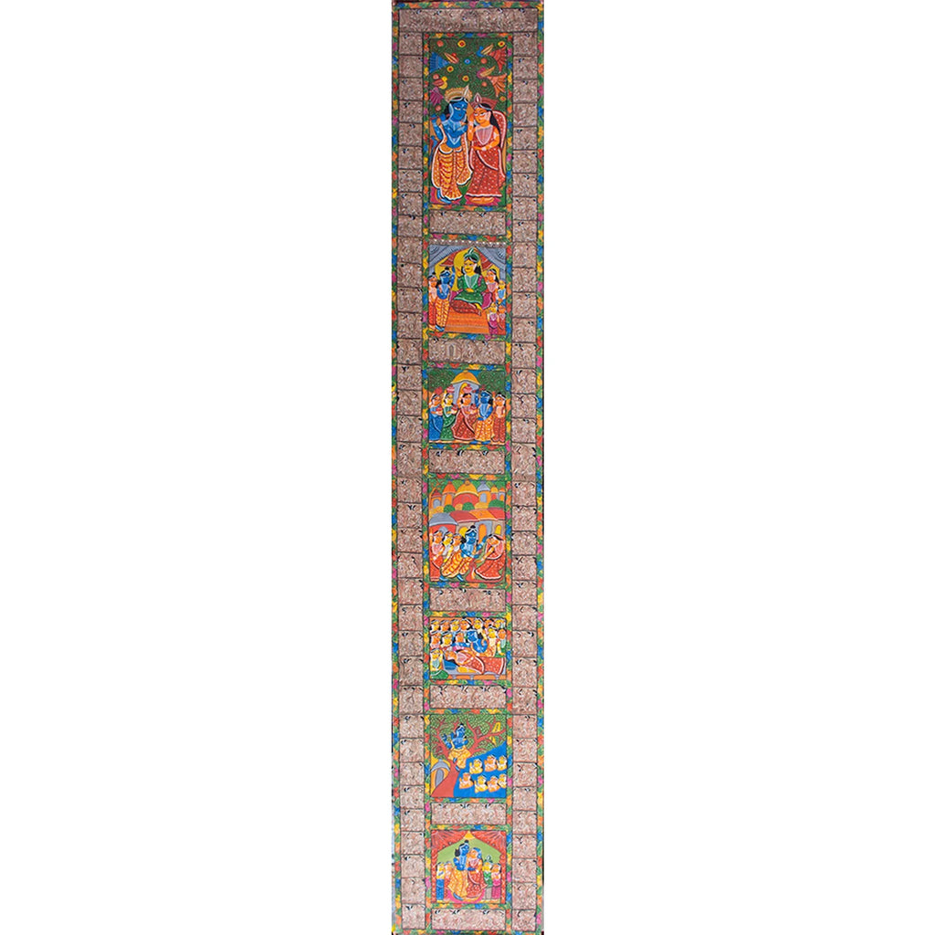 Bengal Pattachitra - Krishna Leela
