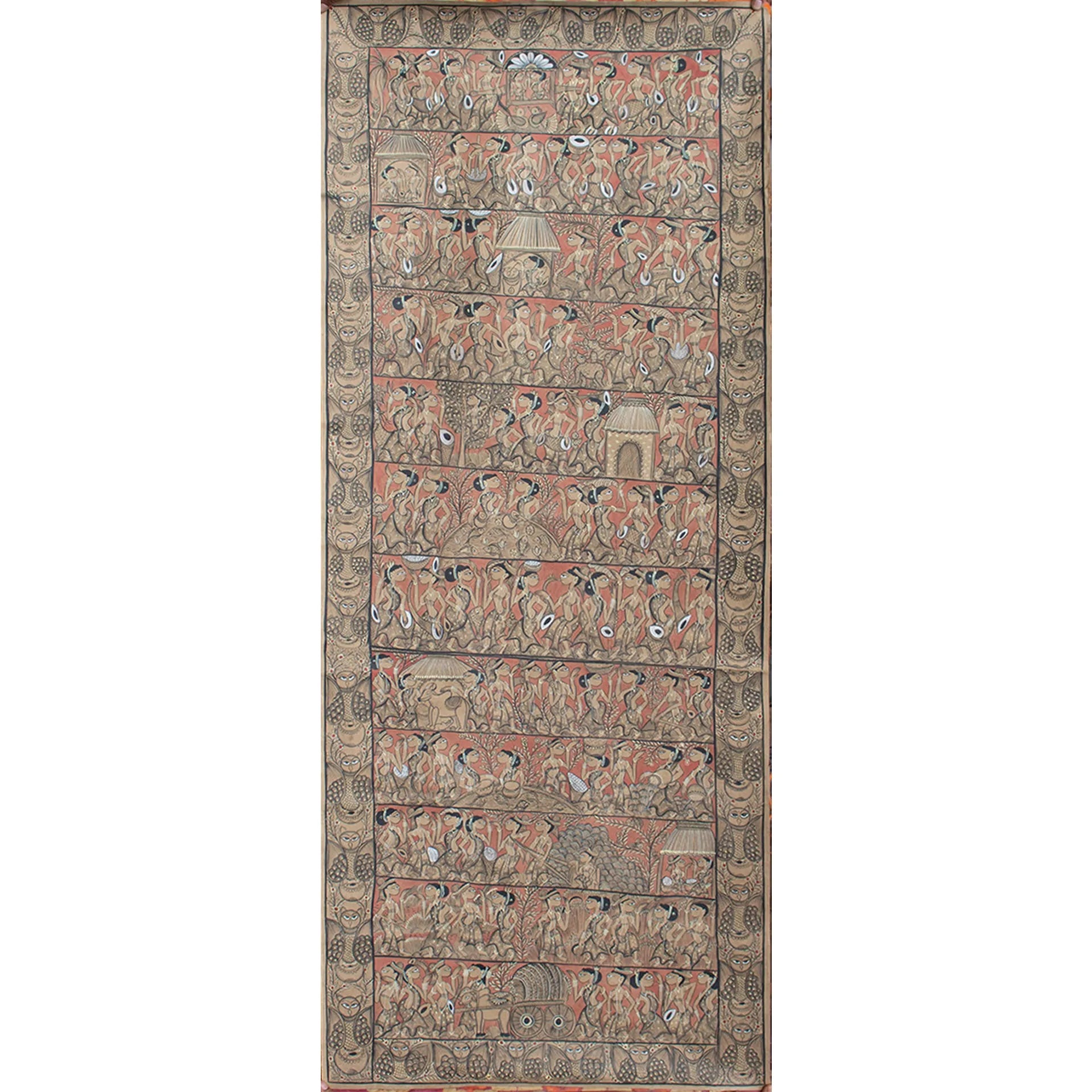 Bengal Pattachitra - Tribal life story