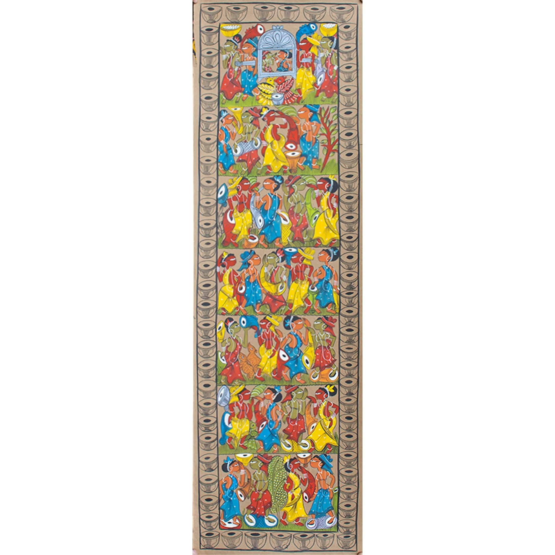 Bengal Pattachitra - Tribal life story