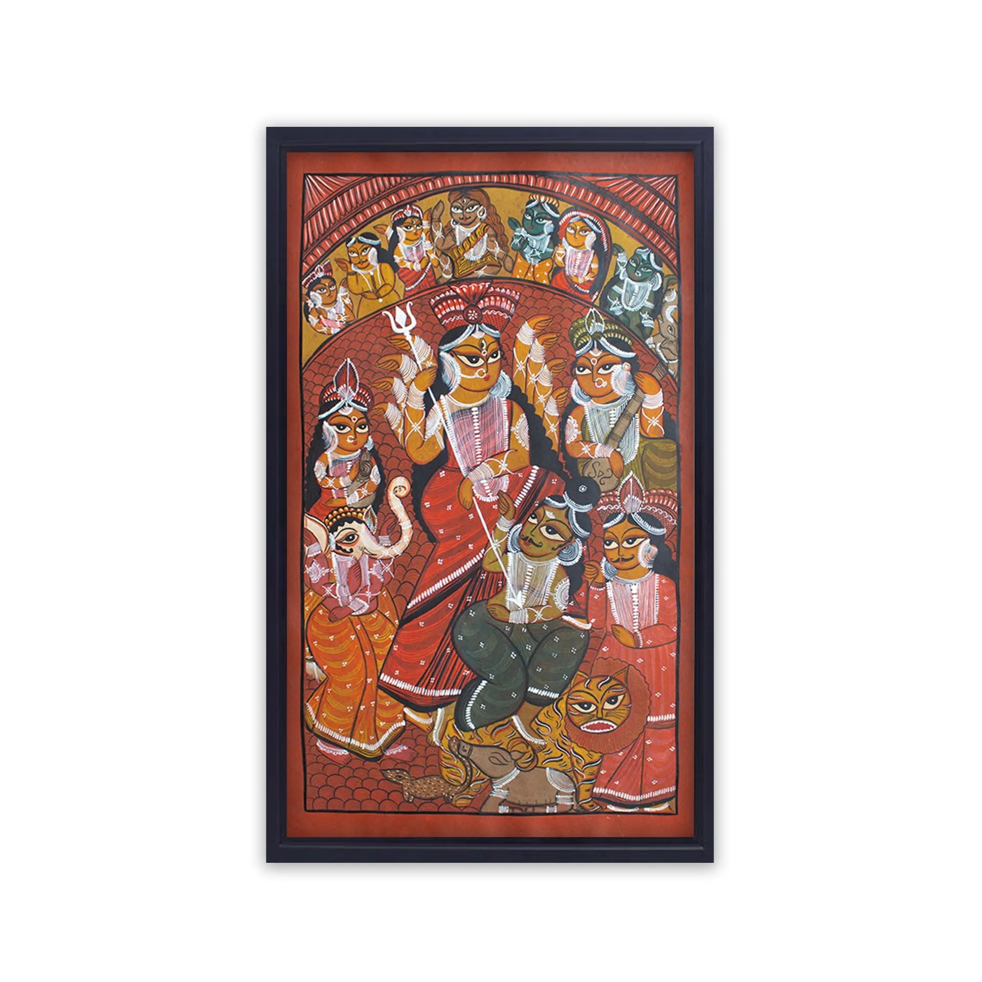 Bengal Pattachitra - Durga Ji Story