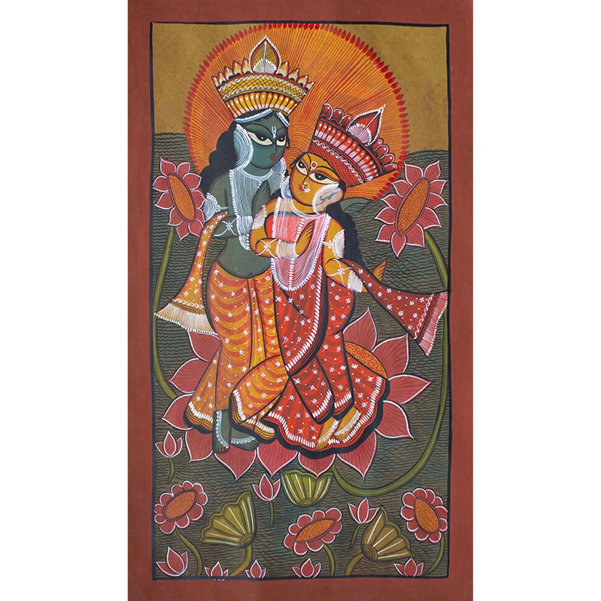 Bengal Pattachitra - Panchi ka shaadi