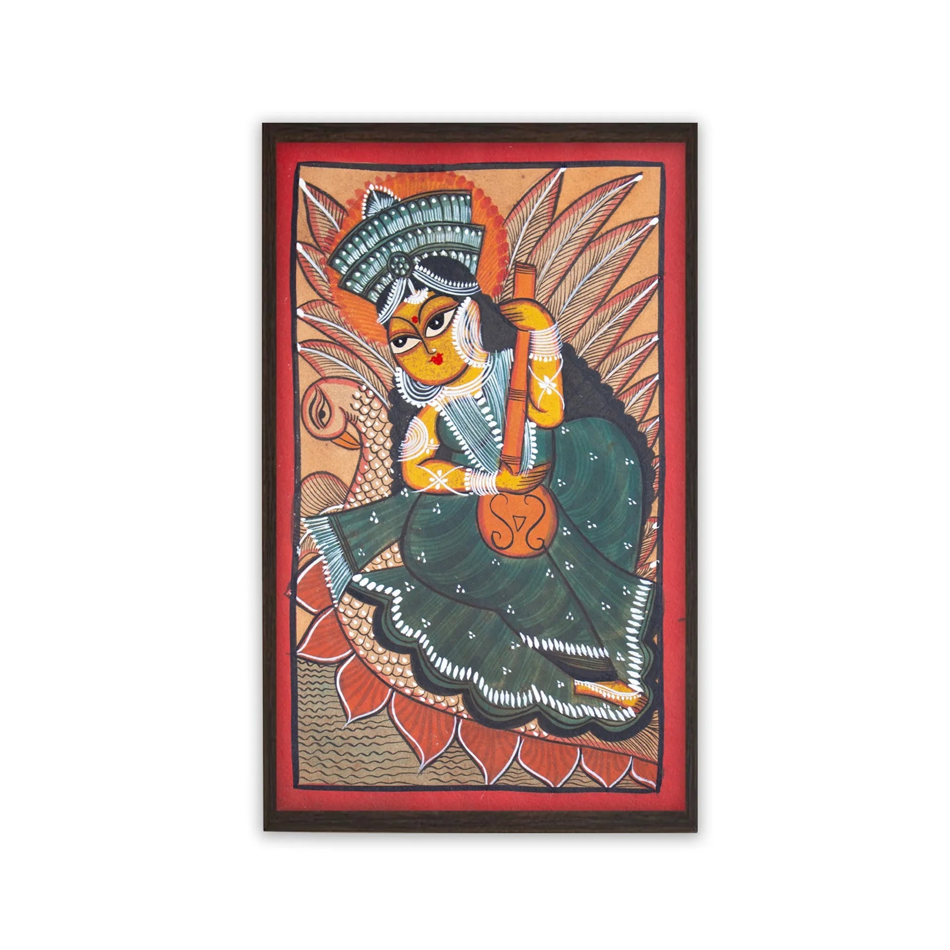 Bengal Pattachitra - Sarawasti