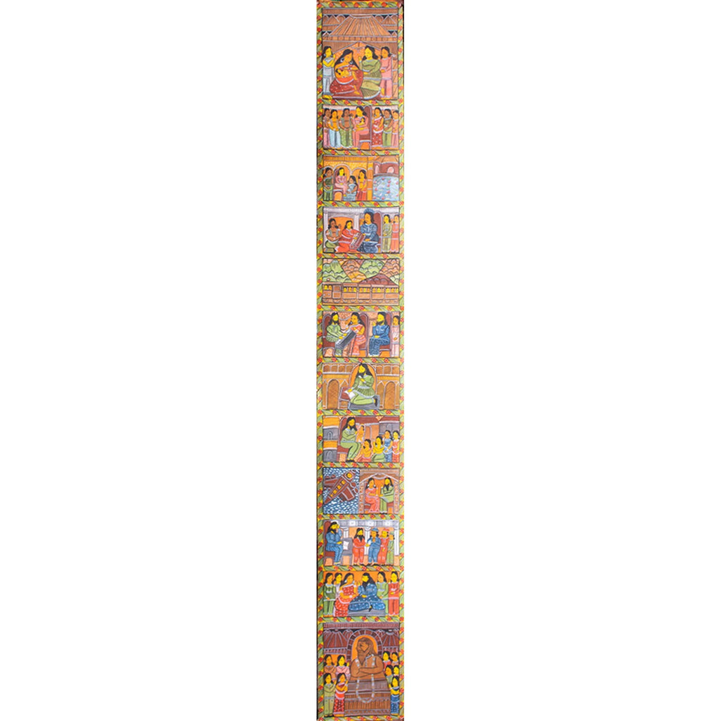 Bengal Pattachitra - Story of Rabindranath Tagore