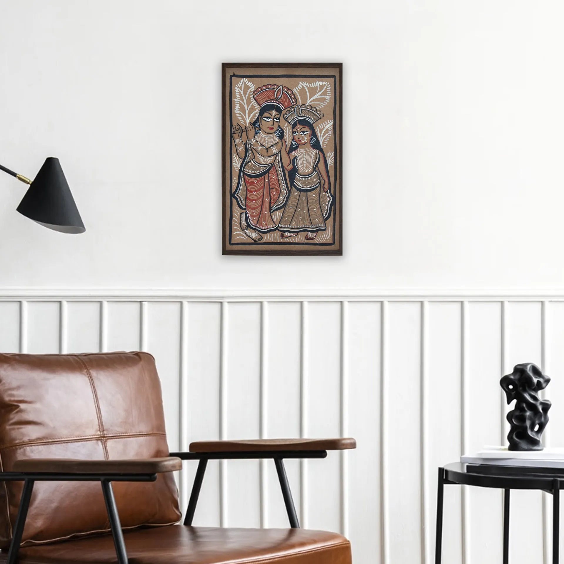 Bengal Pattachitra - Radha Krishna