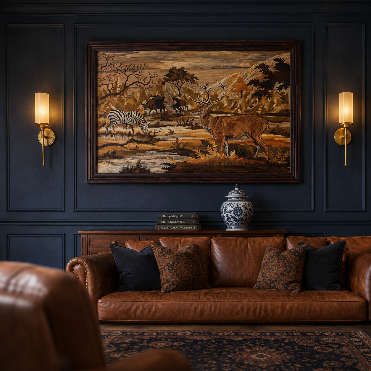 Mysore Rosewood Inlay – Wildlife Landscape