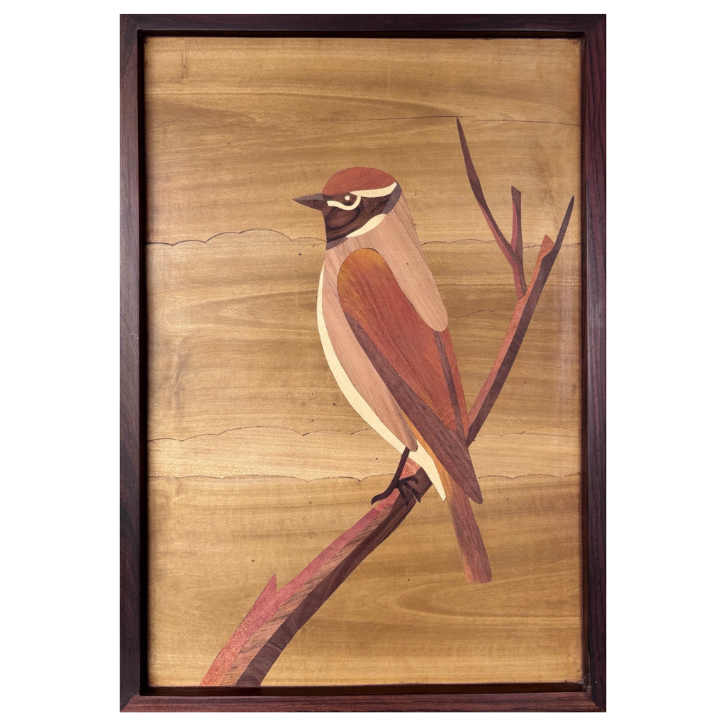 Mysore Rosewood Inlay – Songbird on a Branch