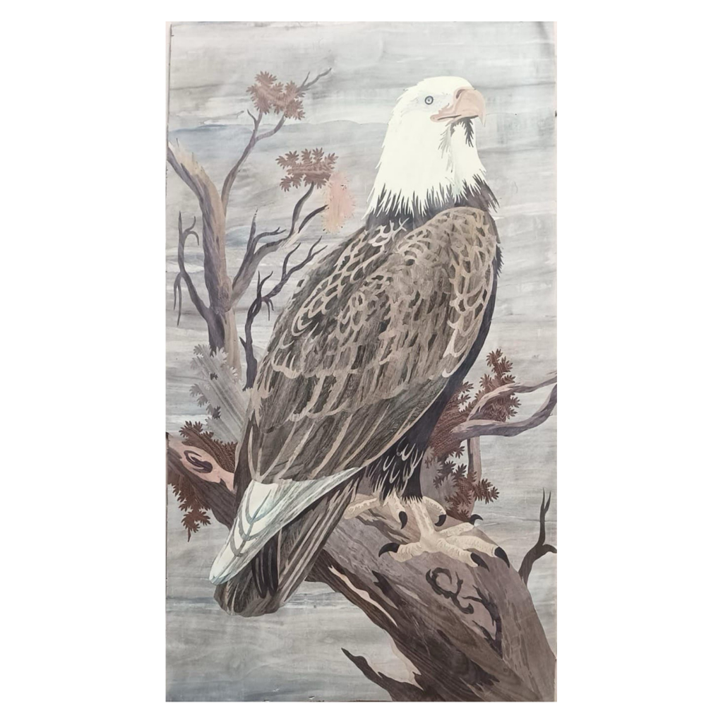 Mysore Rosewood Inlay – Eagle on a Branch