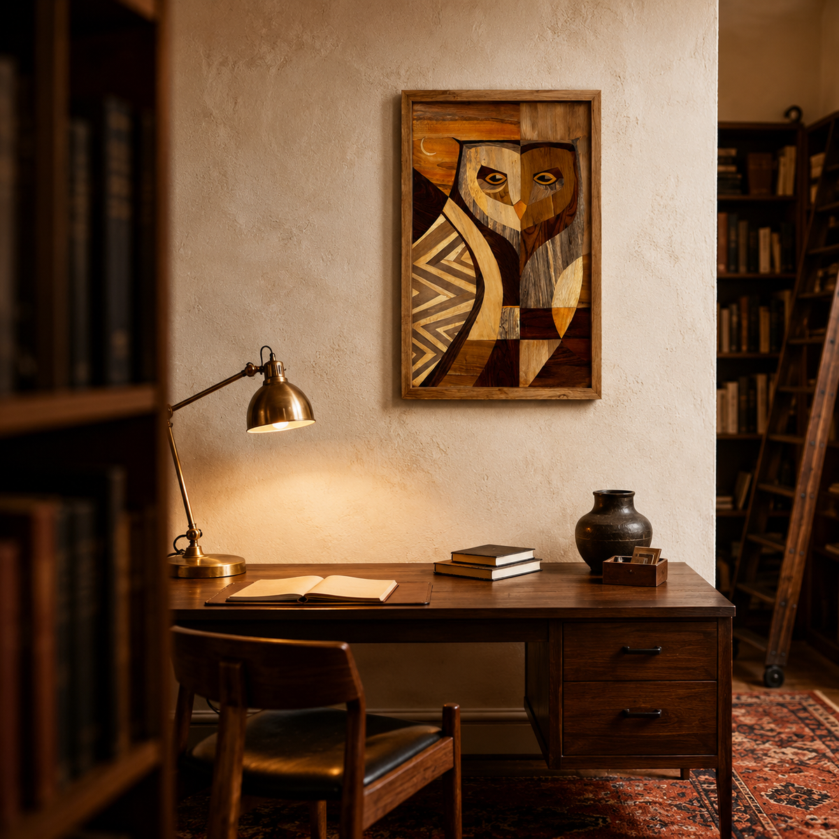 Mysore Rosewood Inlay – The Watchful Owl