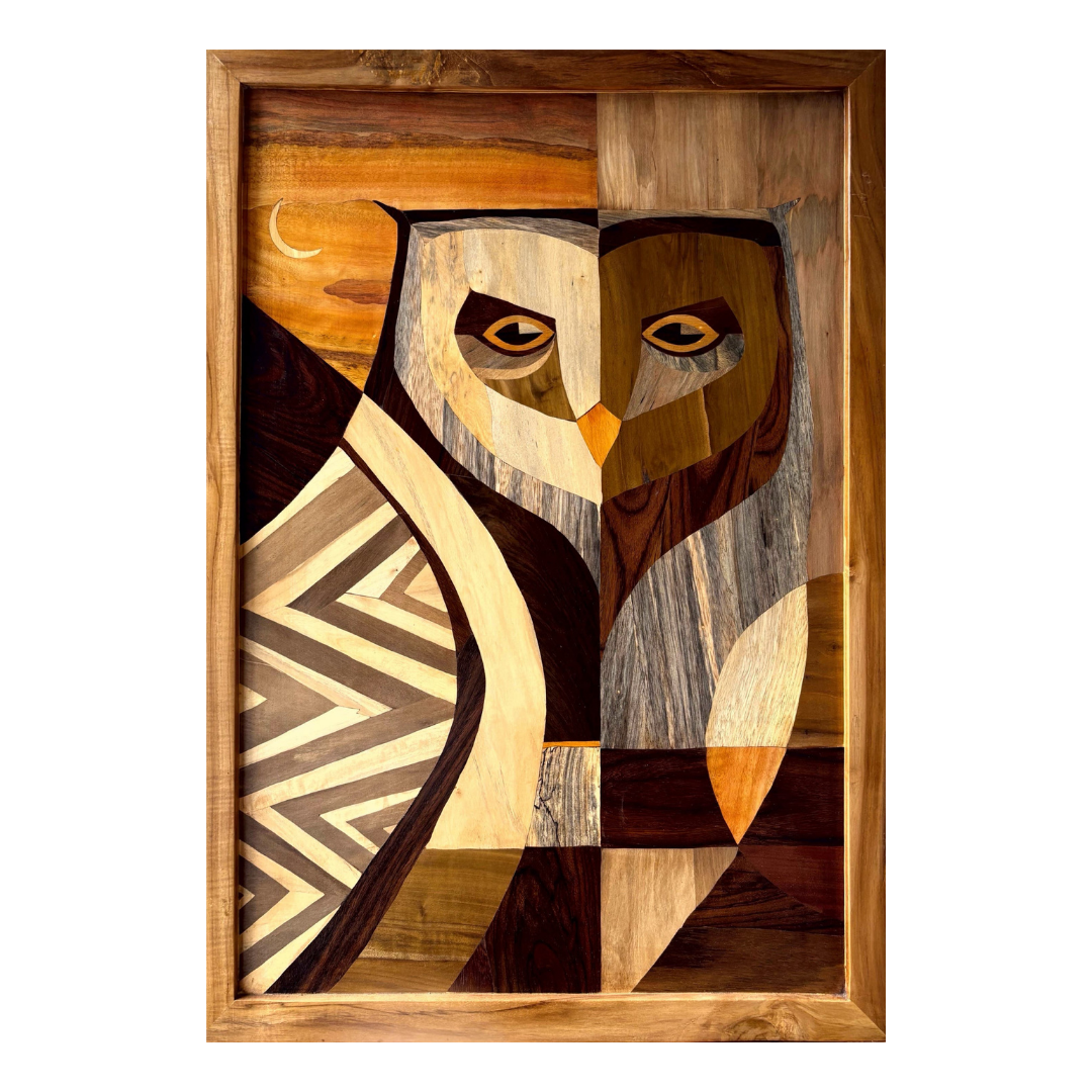 Mysore Rosewood Inlay – The Watchful Owl