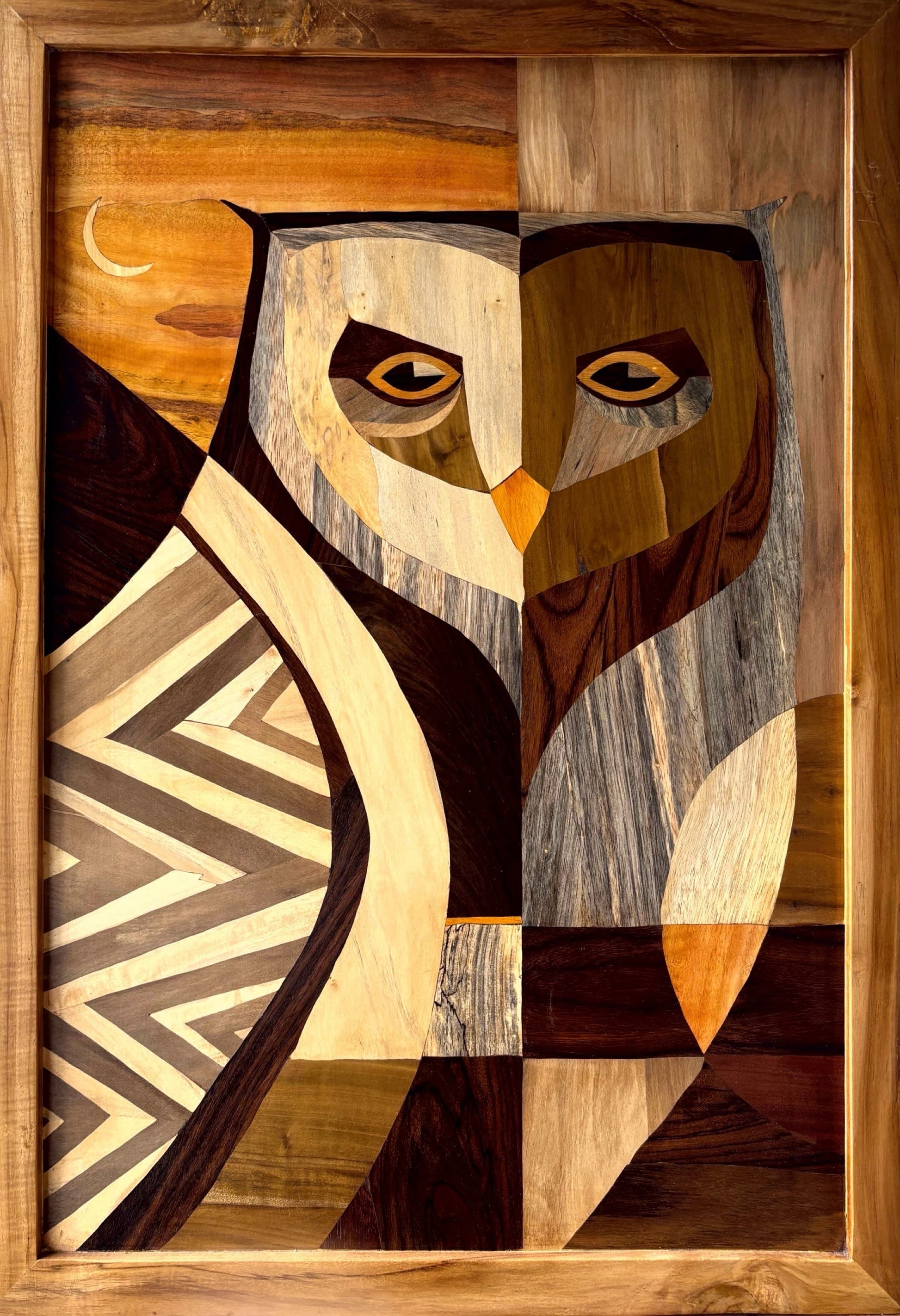 Mysore Rosewood Inlay – The Watchful Owl