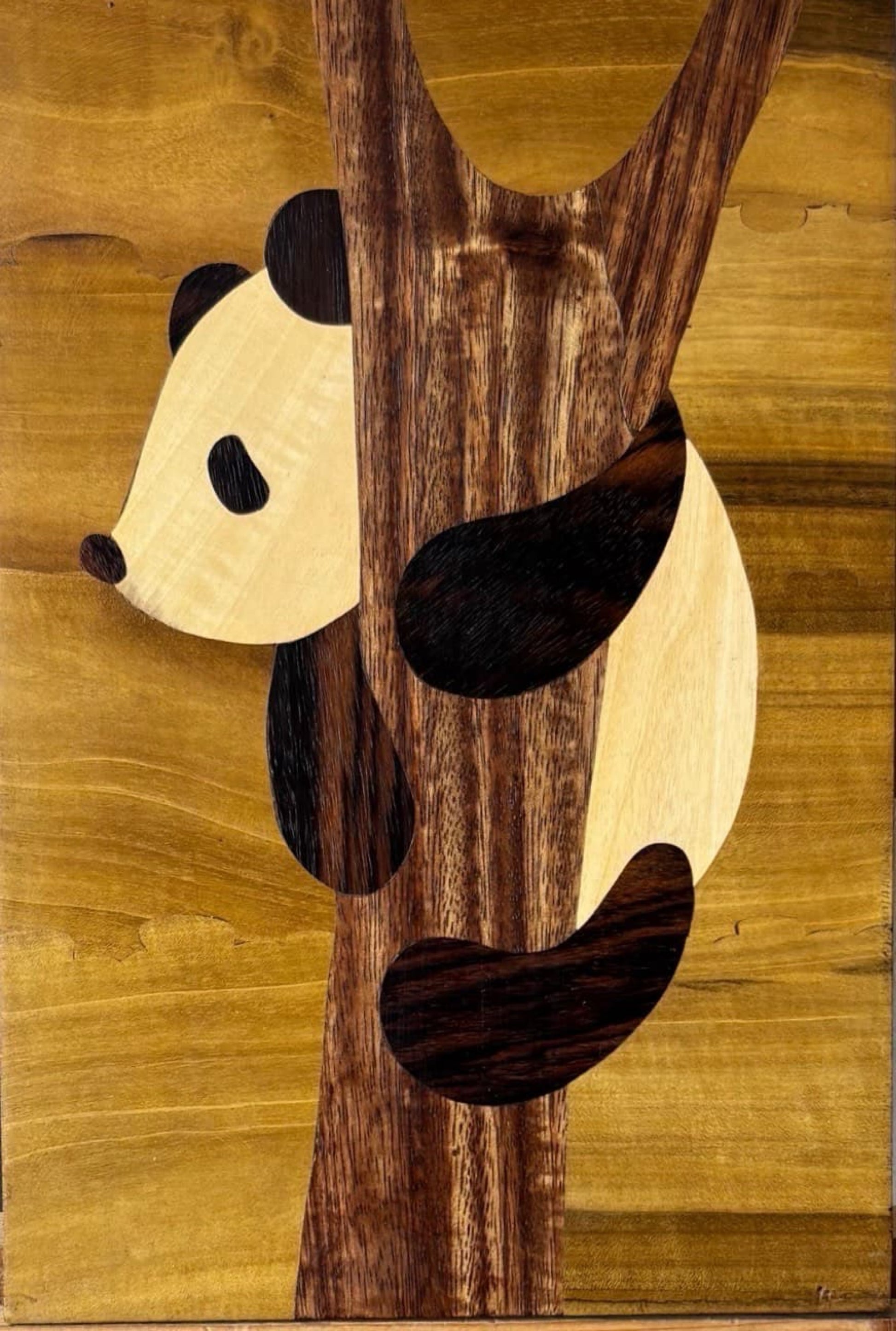 Mysore Rosewood Inlay – Panda Behind the Tree