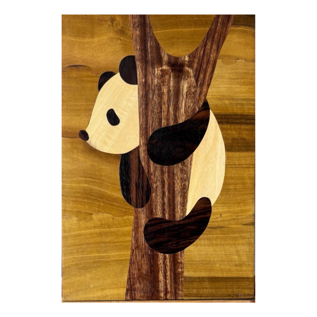 Mysore Rosewood Inlay – Panda Behind the Tree