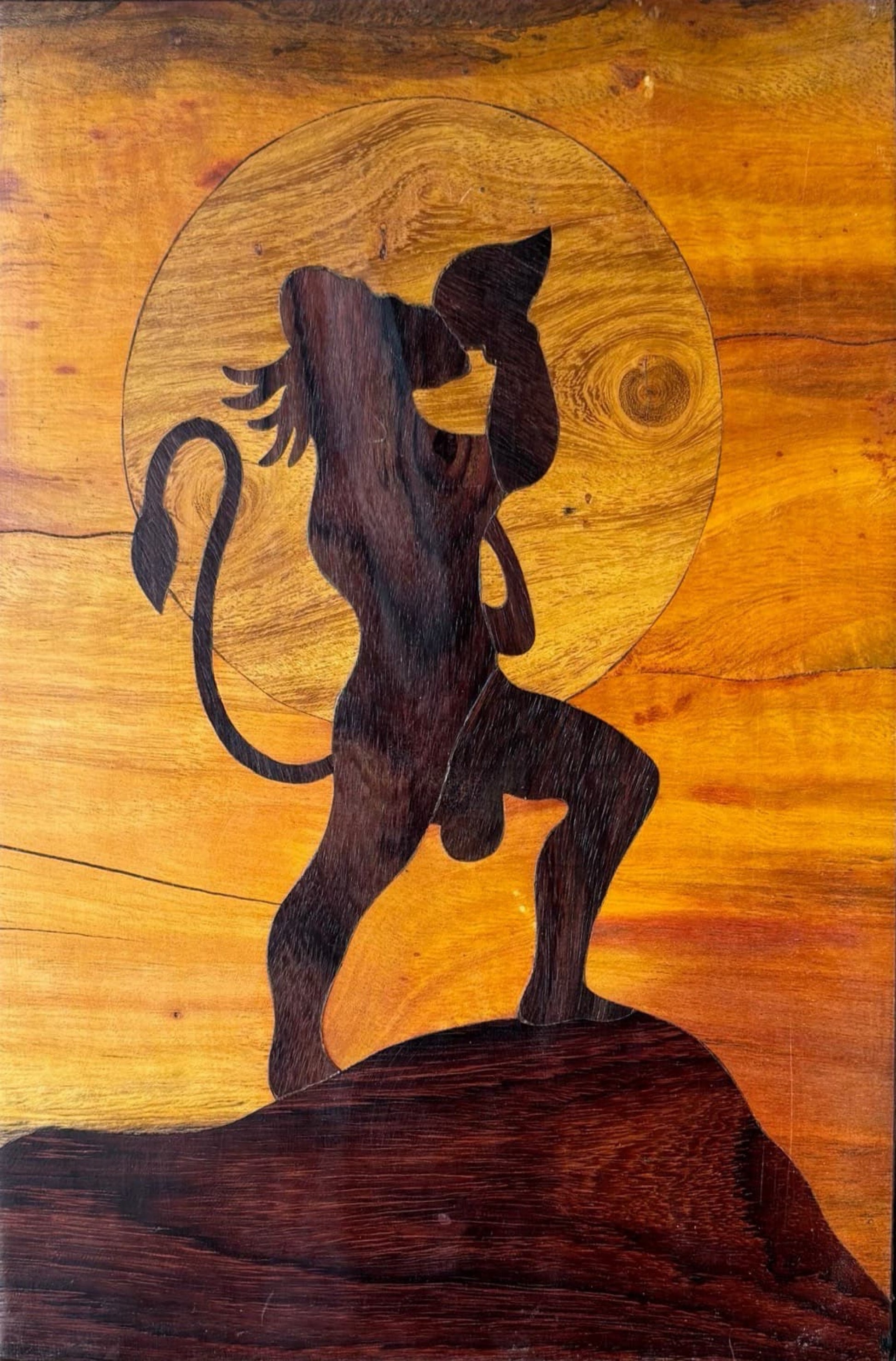 Mysore Rosewood Inlay – Lord Hanuman