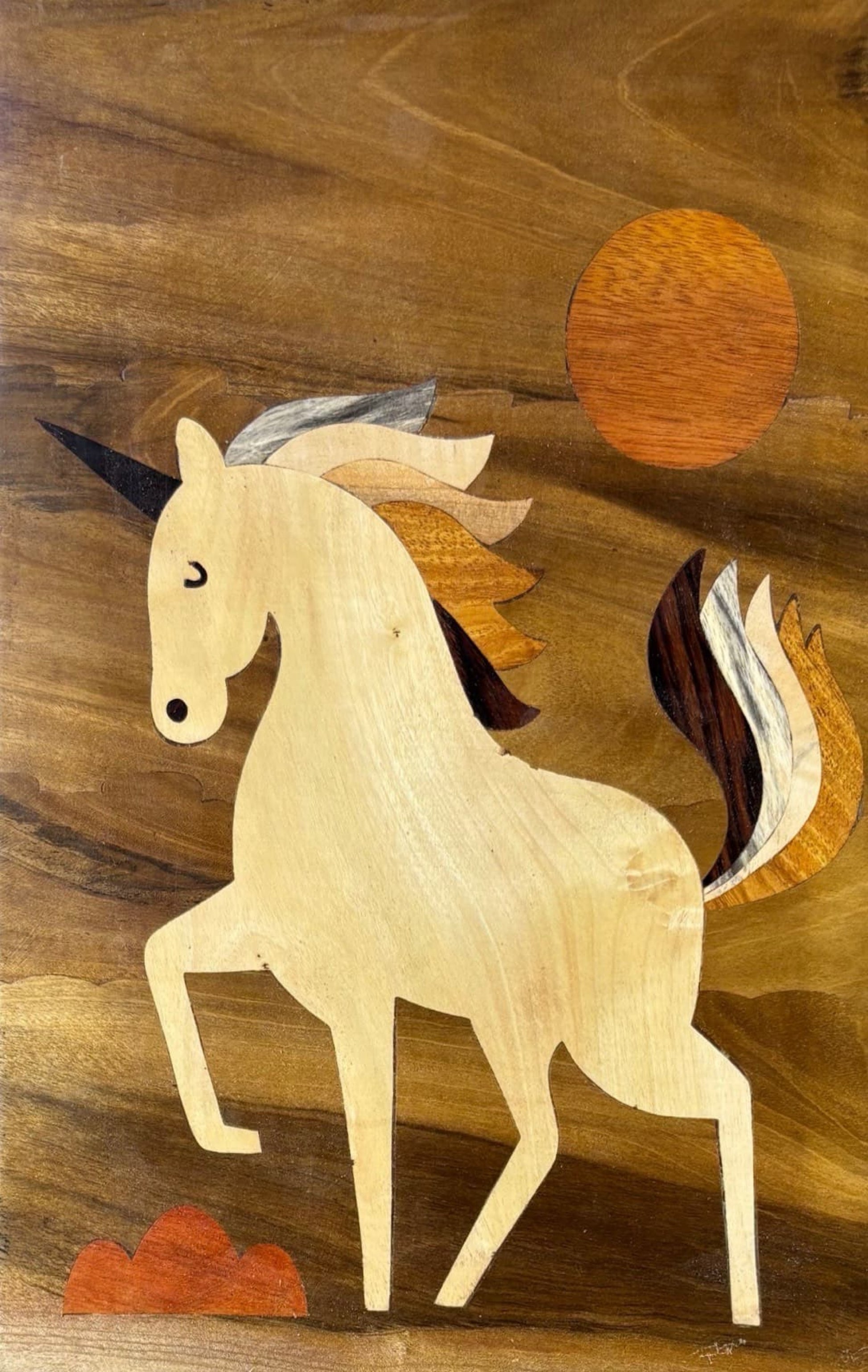 Mysore Rosewood Inlay – Unicorn