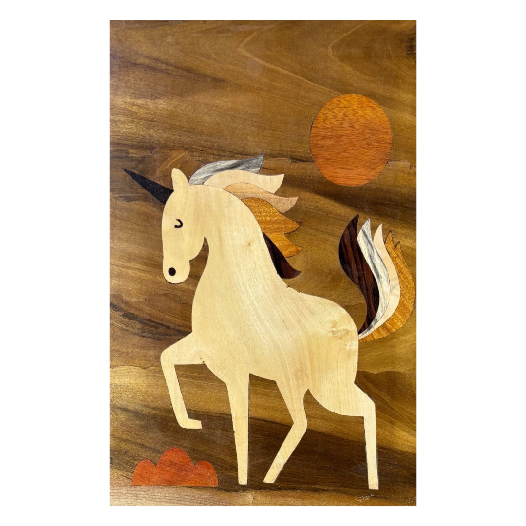 Mysore Rosewood Inlay – Unicorn