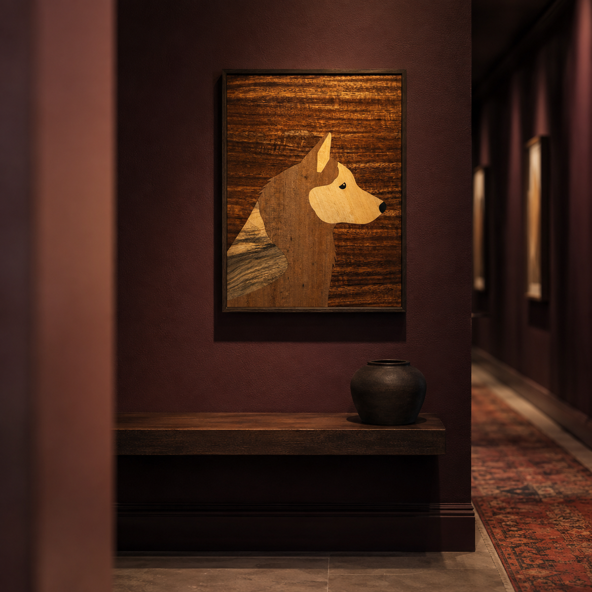 Mysore Rosewood Inlay – Dog