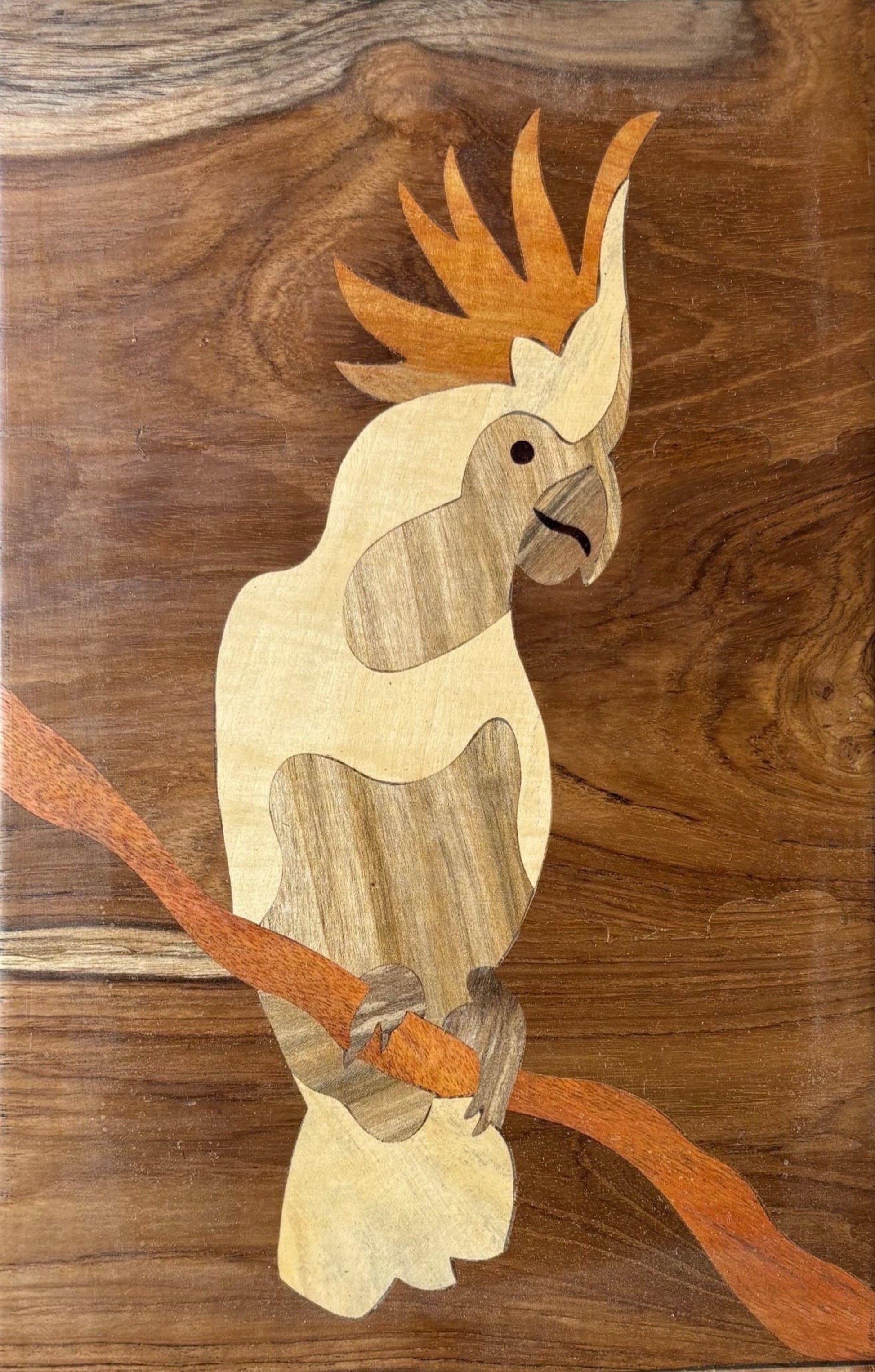 Mysore Rosewood Inlay – Crested Cockatoo