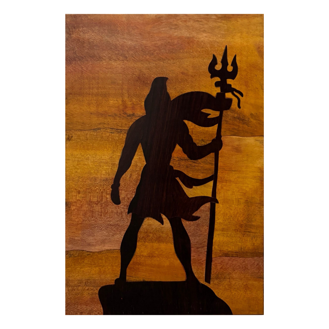 Mysore Rosewood Inlay – Lord Shiva