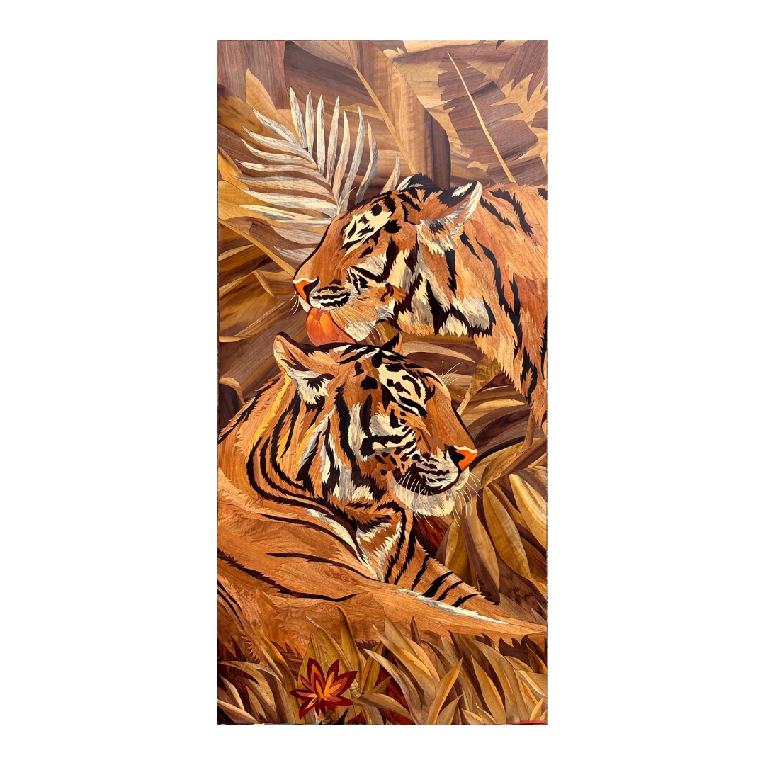 Mysore Rosewood Inlay – Tigers in the Wild