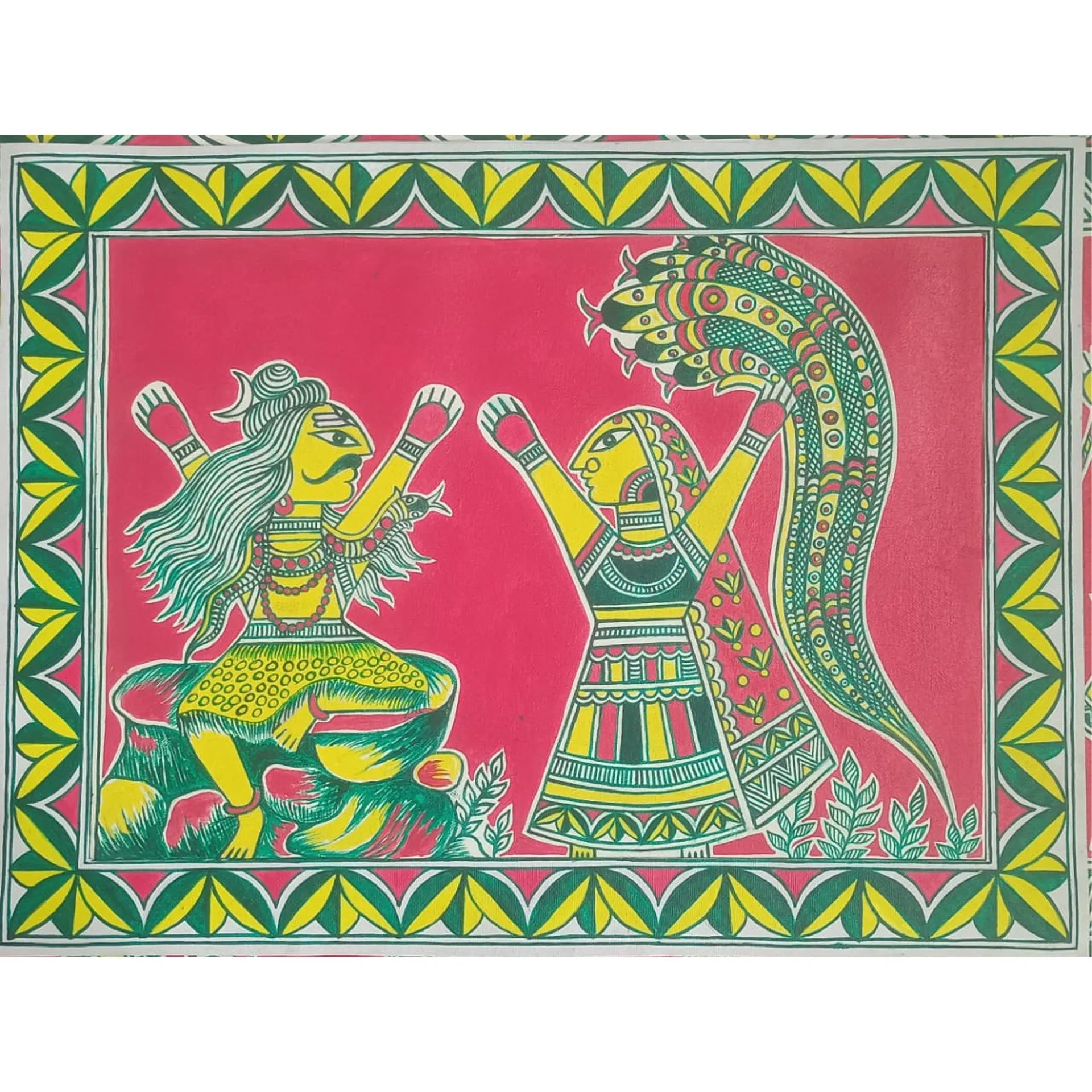 Manjusha - Mansa Devi praying with Siva