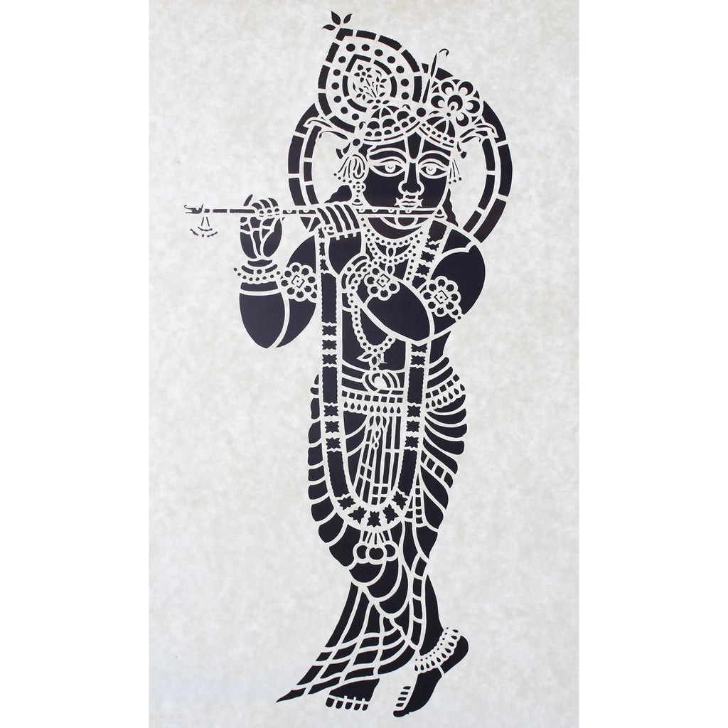 Sanjhi Art - Krishna