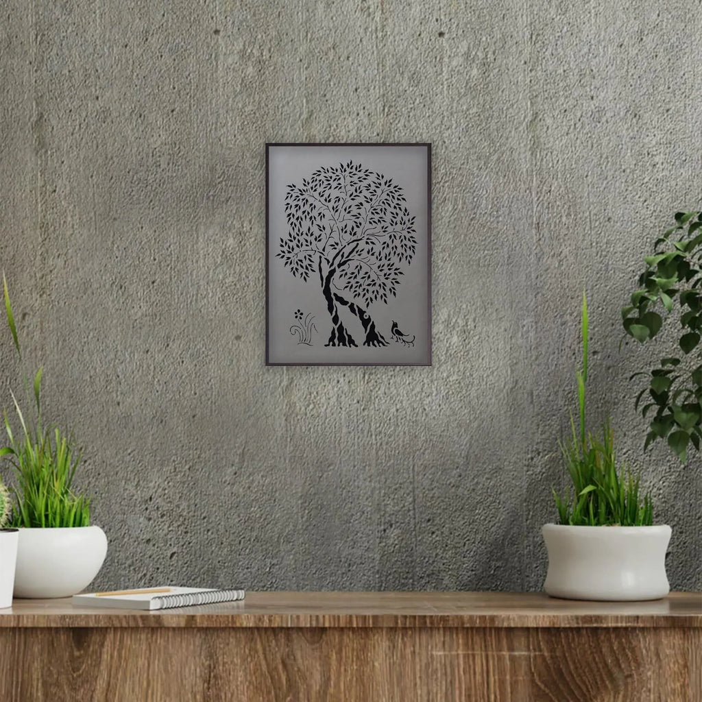 Sanjhi Art - Tree with Bird