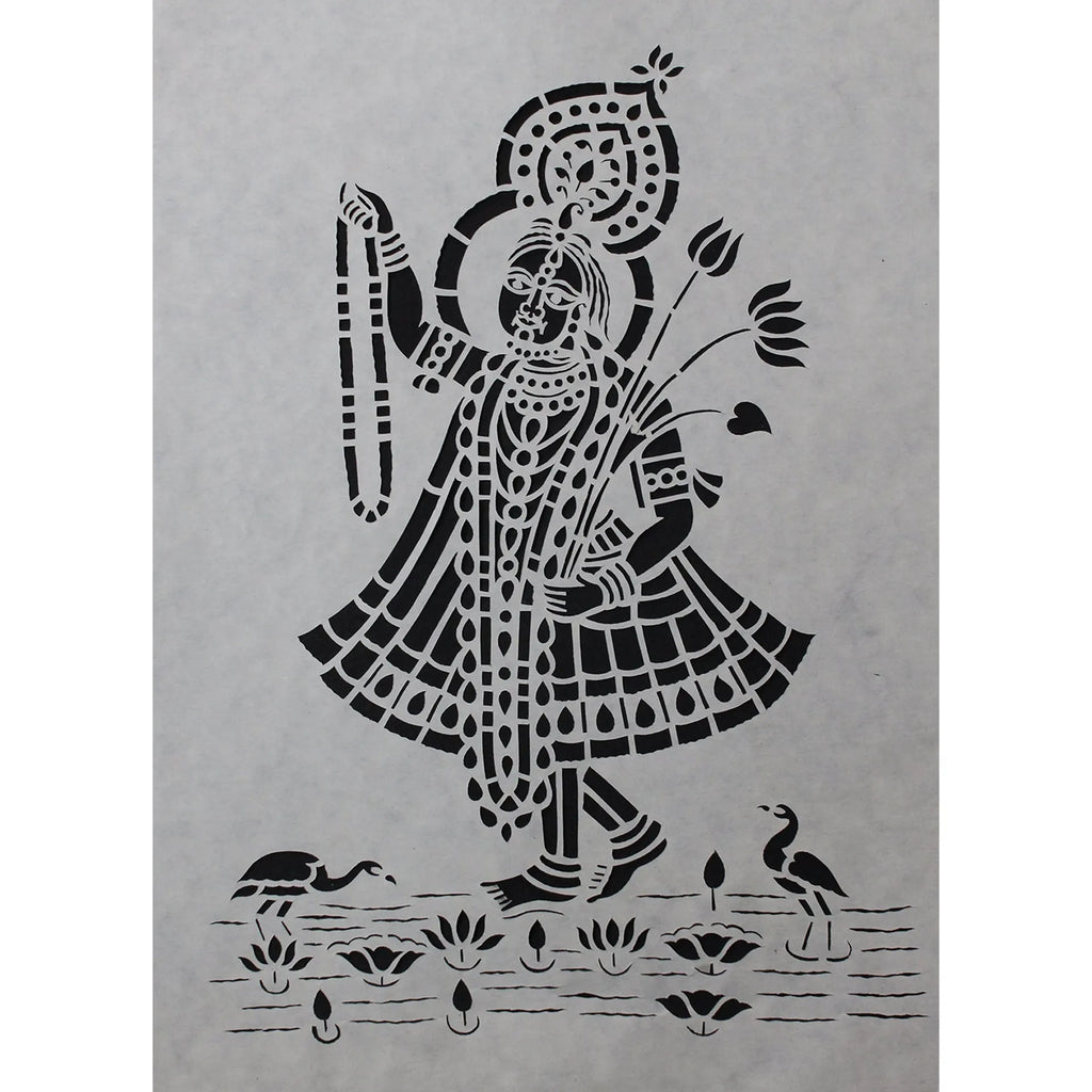 Sanjhi Art - Krishna