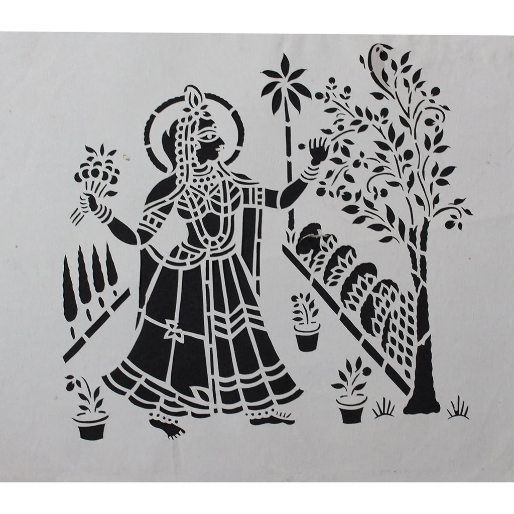 Sanjhi Art - Radha