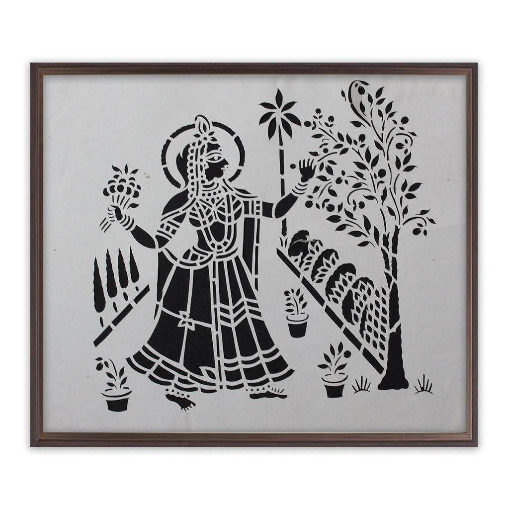 Sanjhi Art - Radha