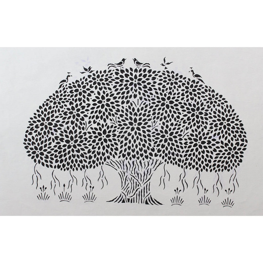 Sanjhi Art - Banyan Tree