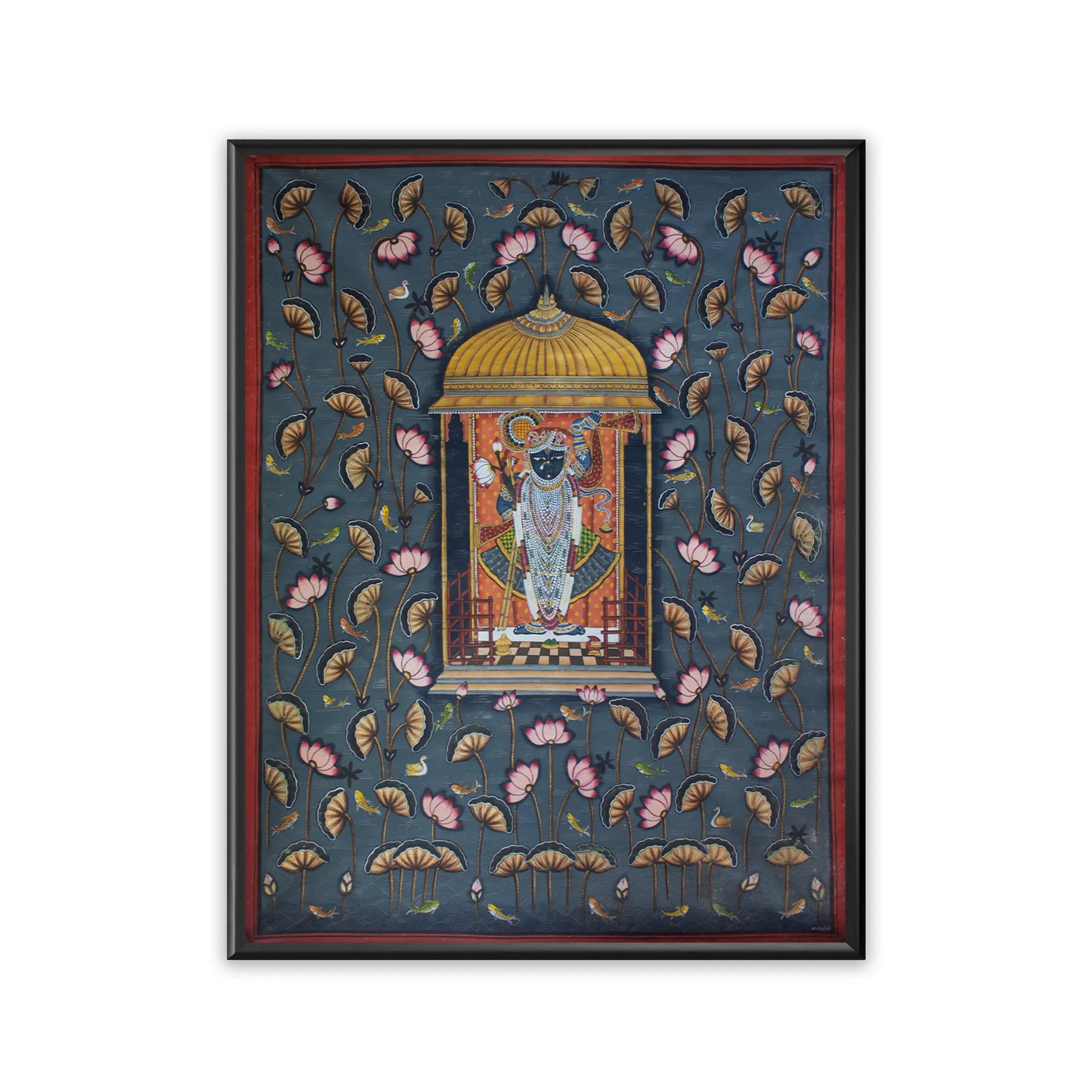 Pichwai Art - Shreenathji in Kamal Talai