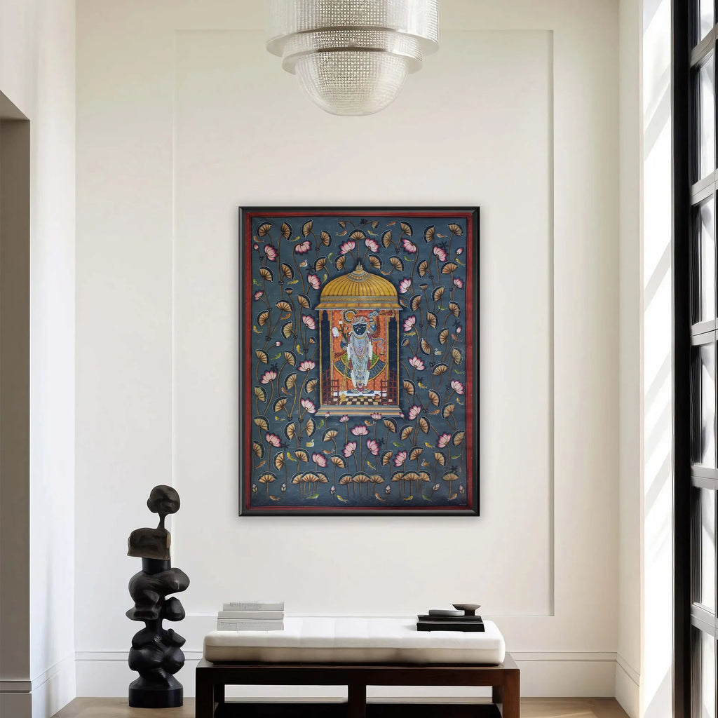 Pichwai Art - Shreenathji in Kamal Talai