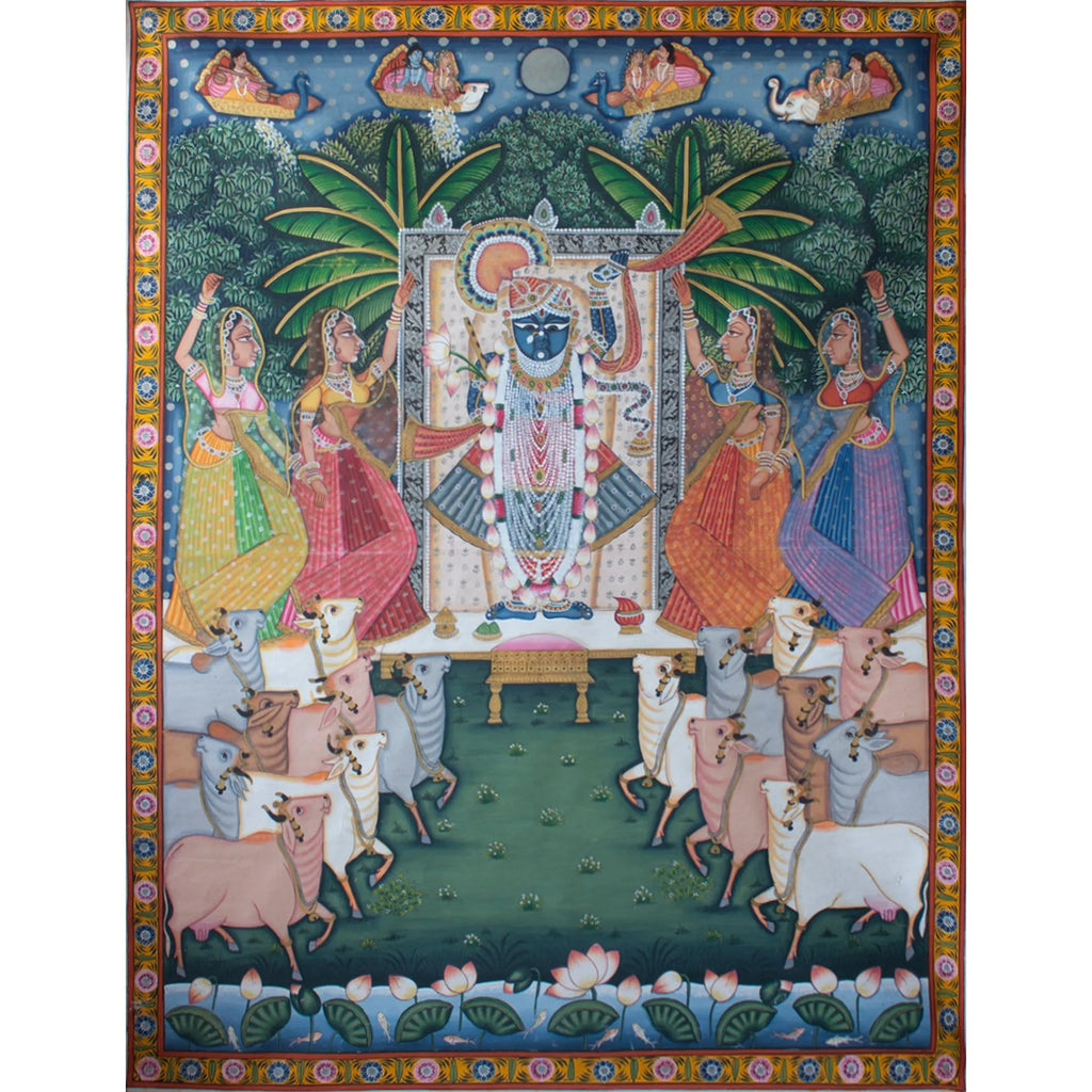Pichwai Art - Shreenath ji ka darbar