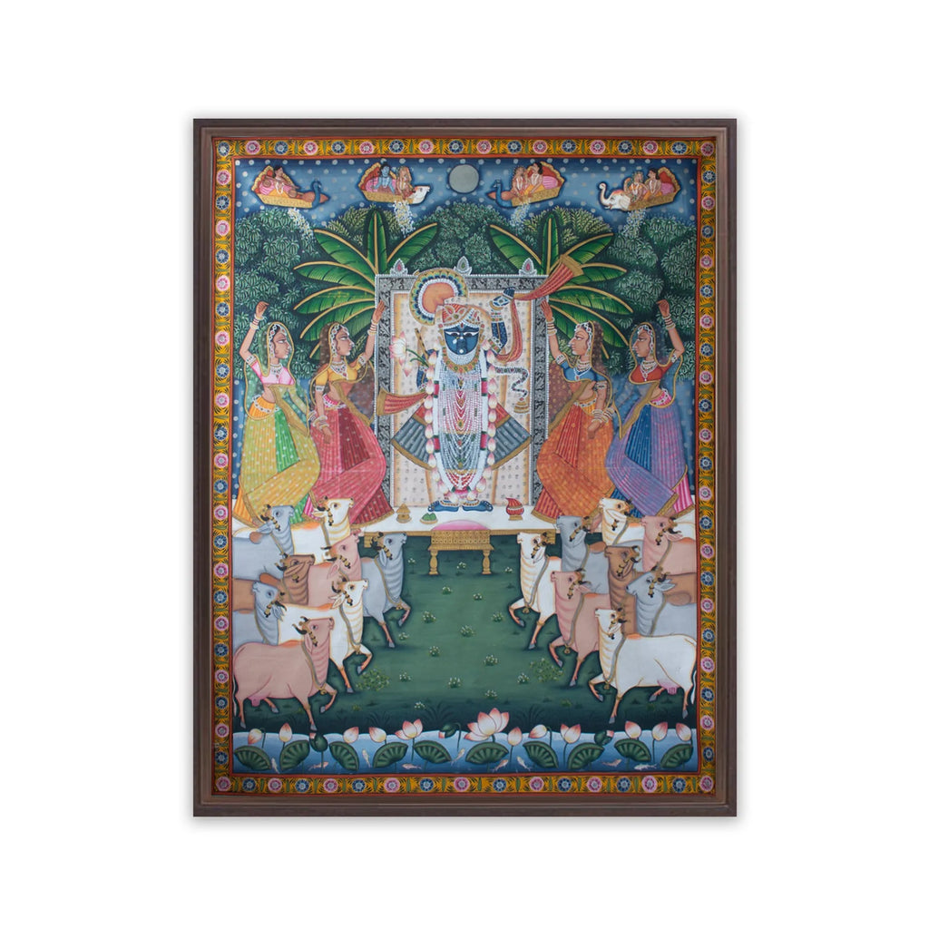 Pichwai Art - Shreenath ji ka darbar